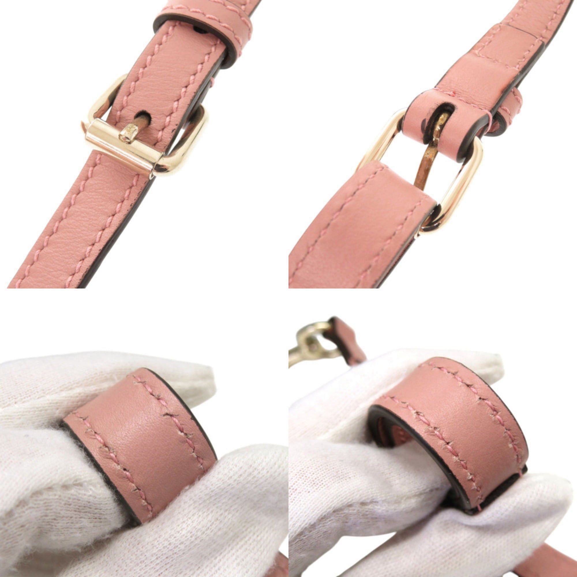 Gucci Gucci Micro Guccissima 449655 Leather Pink 2-Way Handbag Tote Bag Shoulder 0233GUCCI Size ONE SIZE - 8 Thumbnail