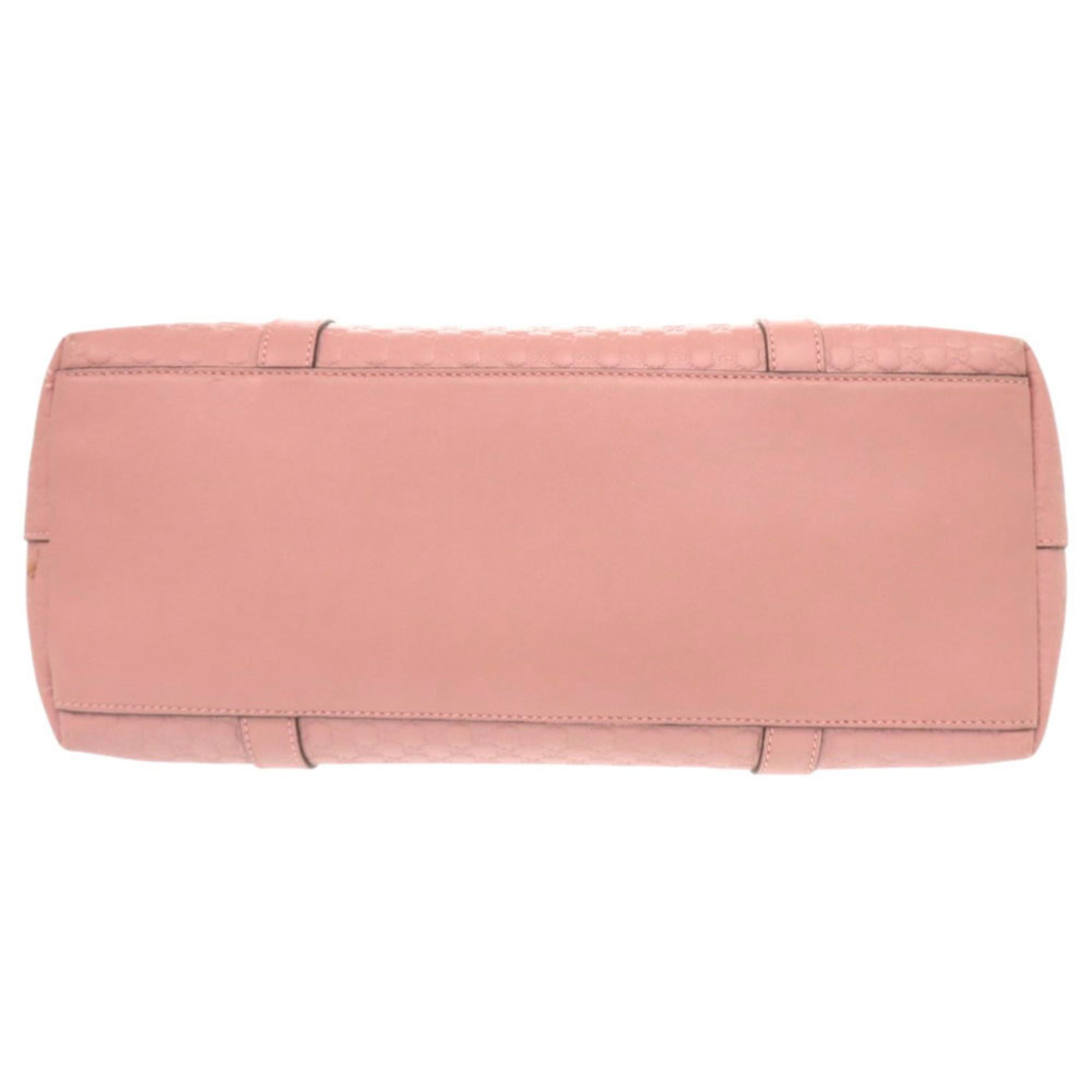 Gucci Gucci Micro Guccissima 449655 Leather Pink 2-Way Handbag Tote Bag Shoulder 0233GUCCI Size ONE SIZE - 3 Thumbnail