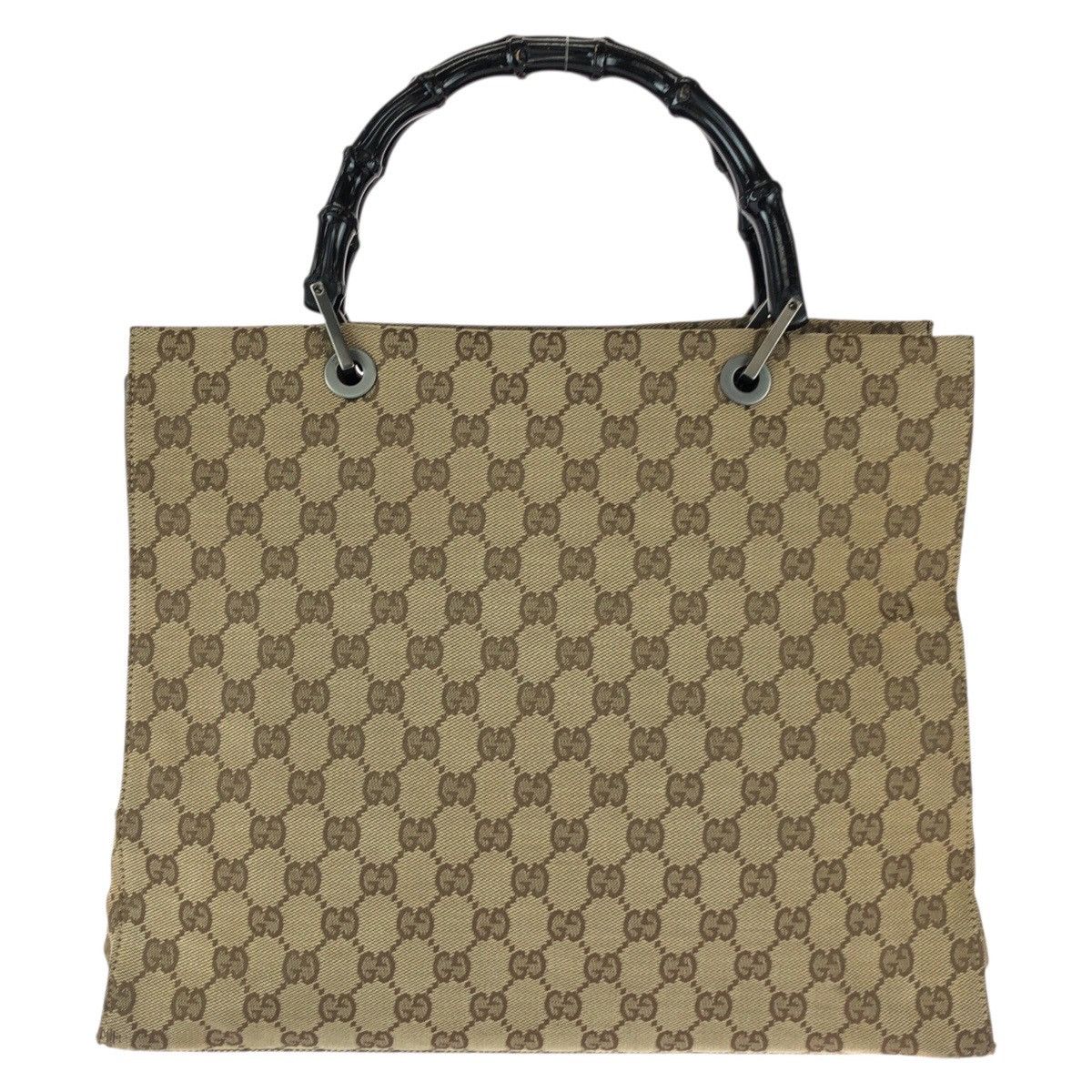 Gucci Gucci Gucci Bamboo GG Canvas Tote Bag Textile Tote Bag 002 1010 DUTY FREE for USA Size ONE SIZE - 2 Thumbnail