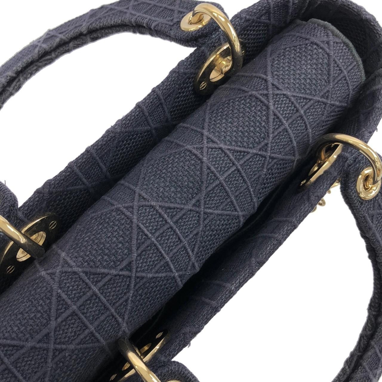 Dior Dior Christian Dior Lady D-Lite Canvas Bag Textile Shoulder Bag M0565OREY DUTY FREE for USA Size ONE SIZE - 5 Thumbnail
