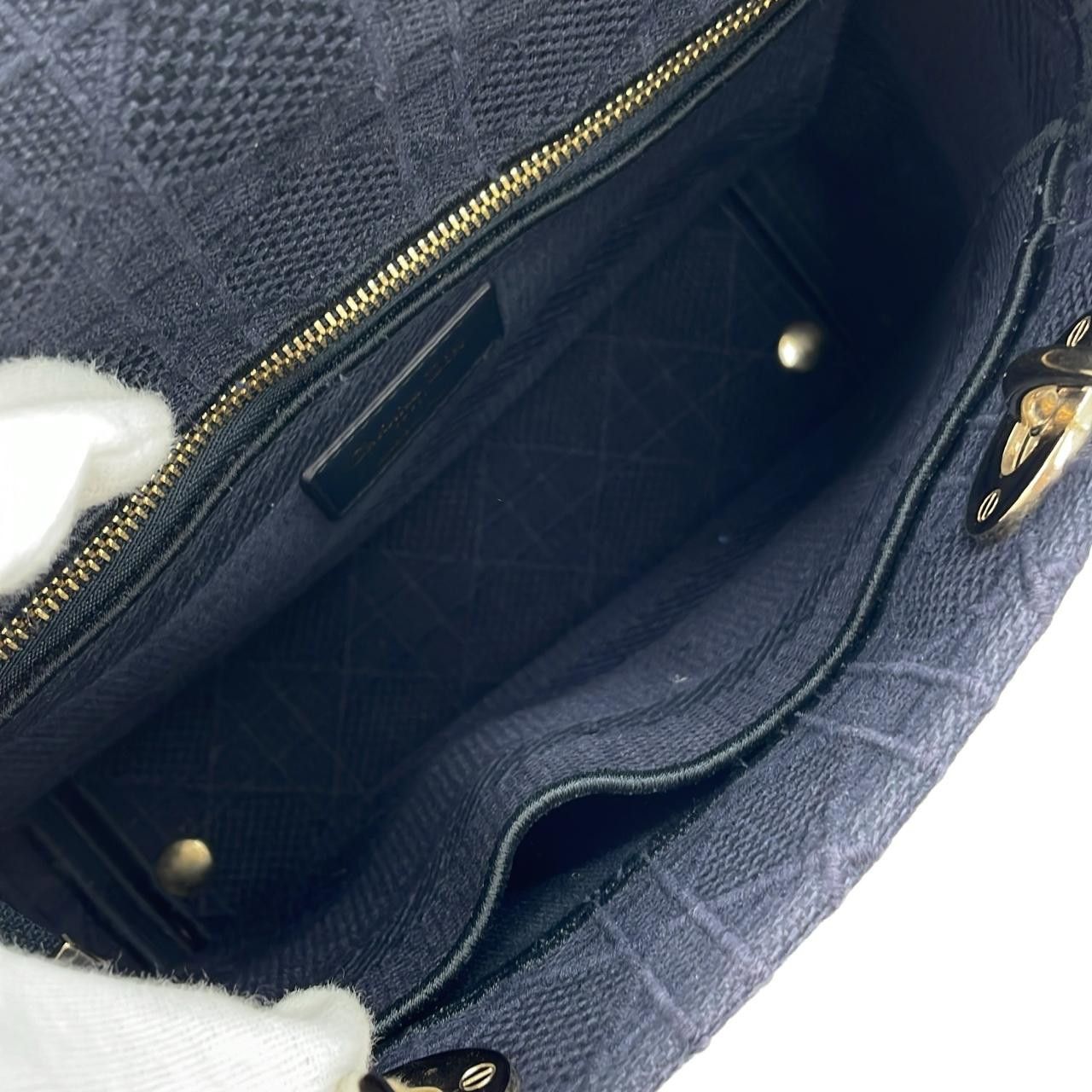 Dior Dior Christian Dior Lady D-Lite Canvas Bag Textile Shoulder Bag M0565OREY DUTY FREE for USA Size ONE SIZE - 8 Thumbnail
