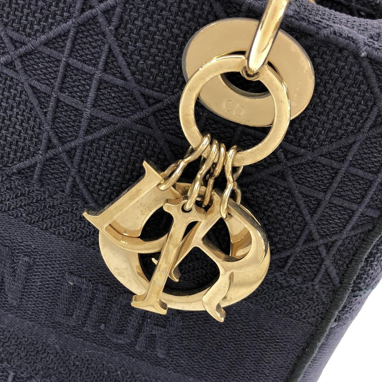 Dior Dior Christian Dior Lady D-Lite Canvas Bag Textile Shoulder Bag M0565OREY DUTY FREE for USA Size ONE SIZE - 4 Thumbnail
