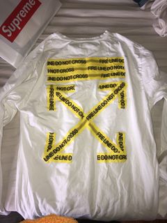 Off white hoodie on sale do not cross