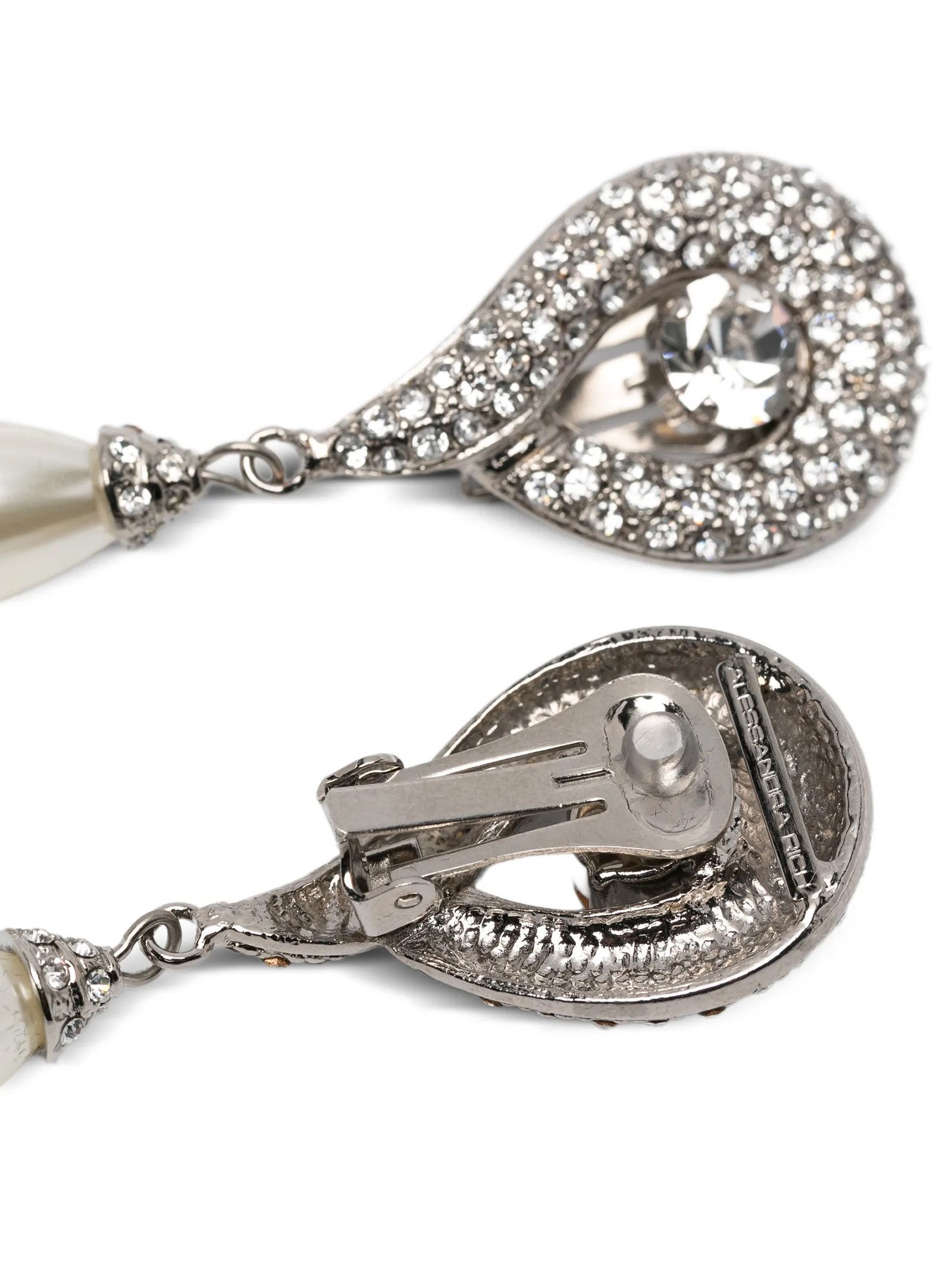 Alessandra Rich Pendant pearl earrings Size ONE SIZE - 2 Thumbnail