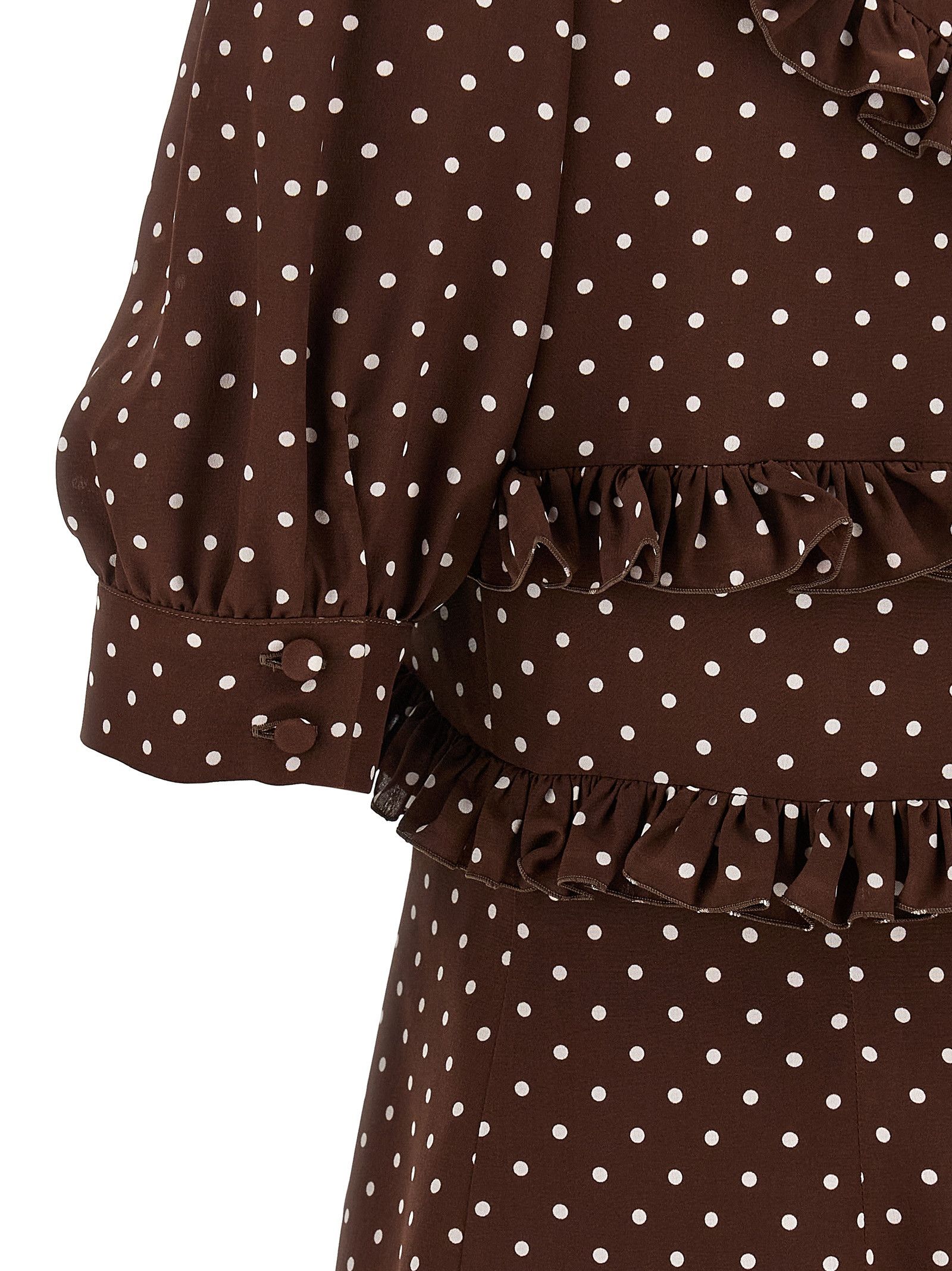 Alessandra Rich 'Polka Dot Mini' dress Size S / US 4 / IT 40 - 4 Thumbnail