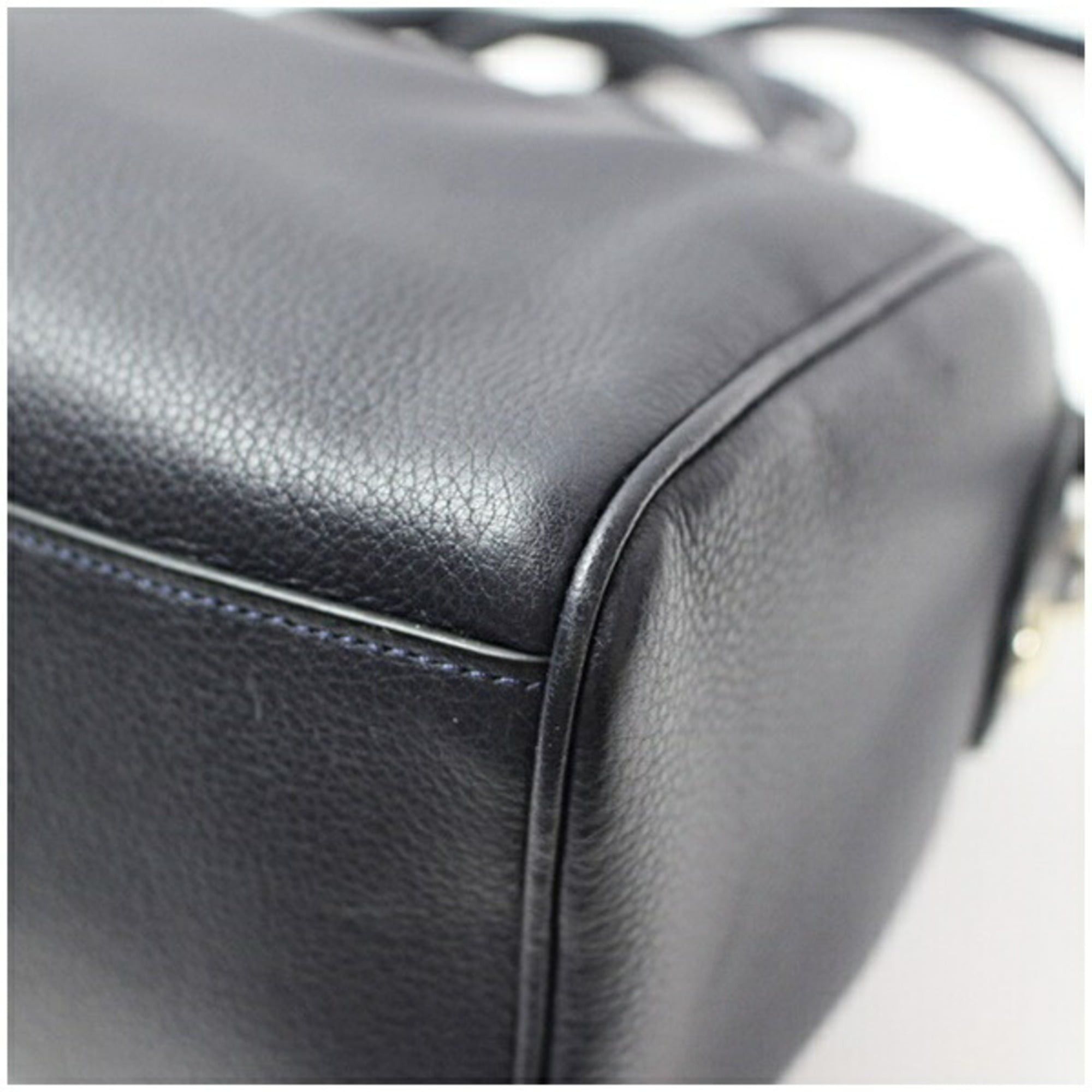 Coach Coach shoulder bag, handbag, PVC and leather, navy, for COACH, women's Size ONE SIZE - 6 Thumbnail