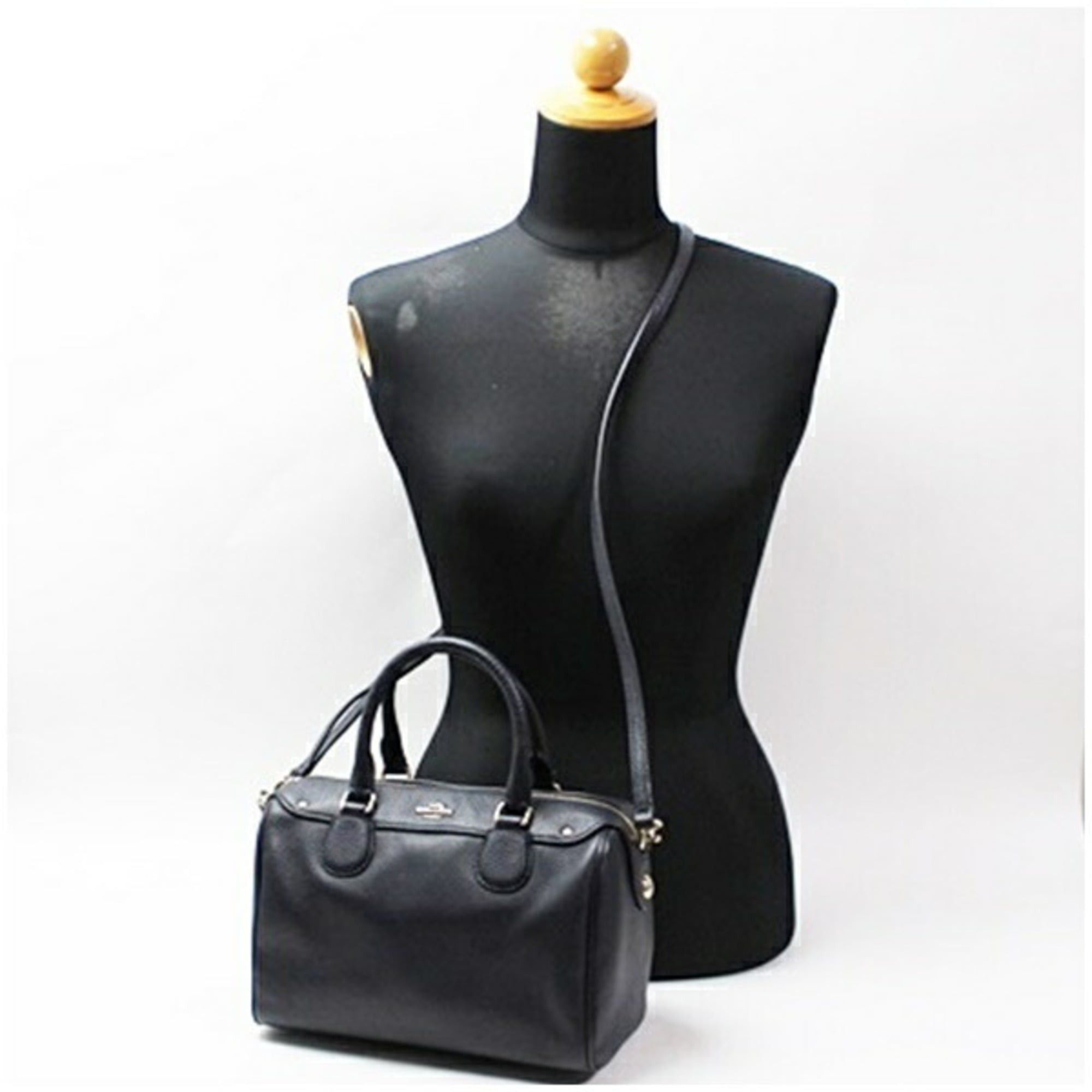 Coach Coach shoulder bag, handbag, PVC and leather, navy, for COACH, women's Size ONE SIZE - 4 Thumbnail