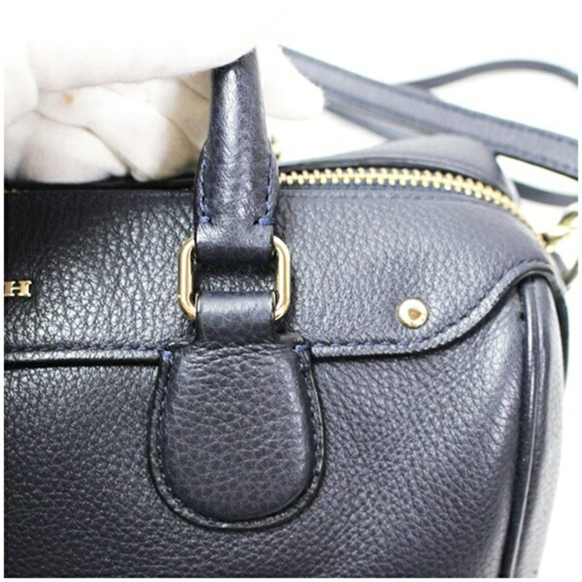 Coach Coach shoulder bag, handbag, PVC and leather, navy, for COACH, women's Size ONE SIZE - 8 Thumbnail