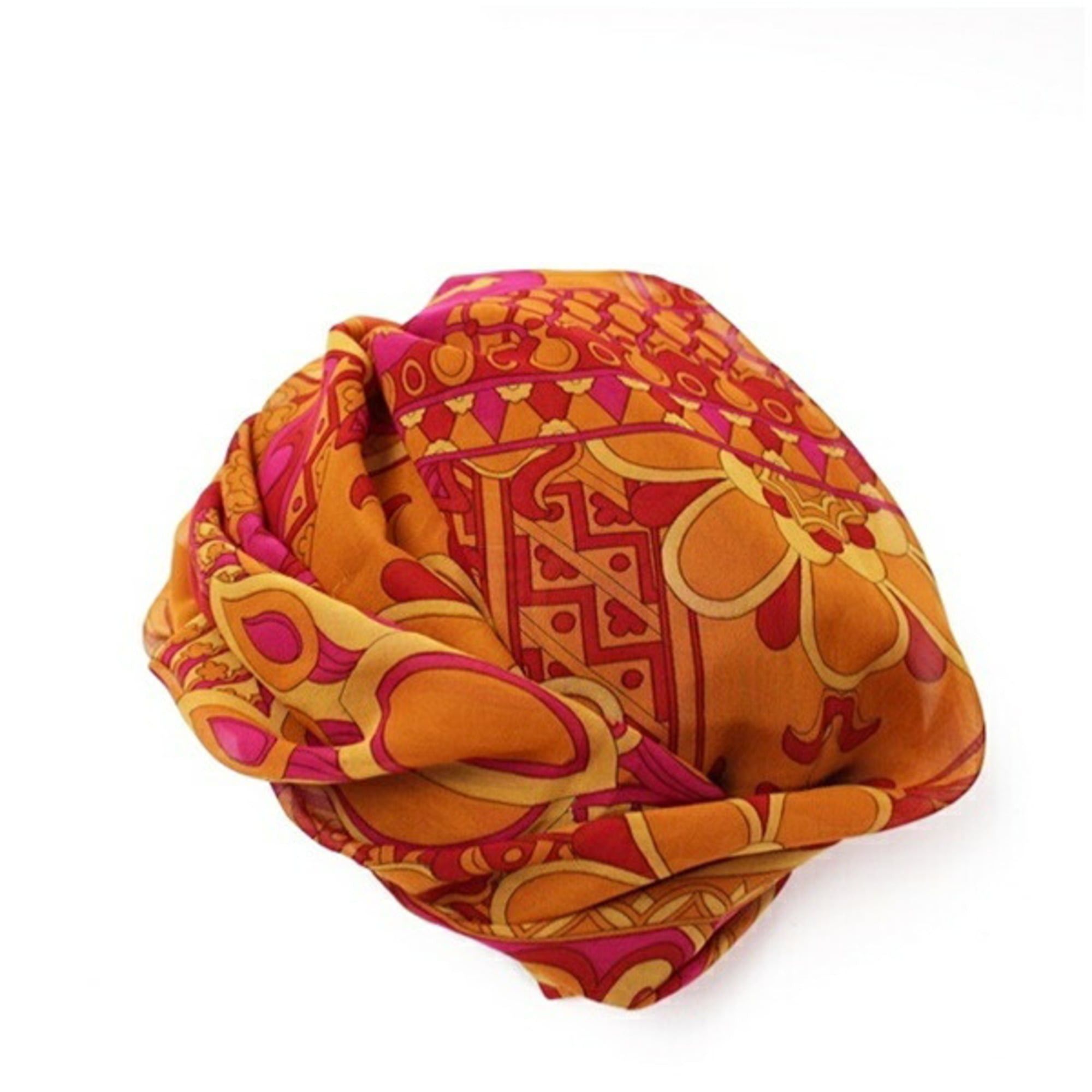 Salvatore Ferragamo Salvatore Ferragamo large scarf/muffler in orange and red. Women's. Size ONE SIZE - 7 Thumbnail