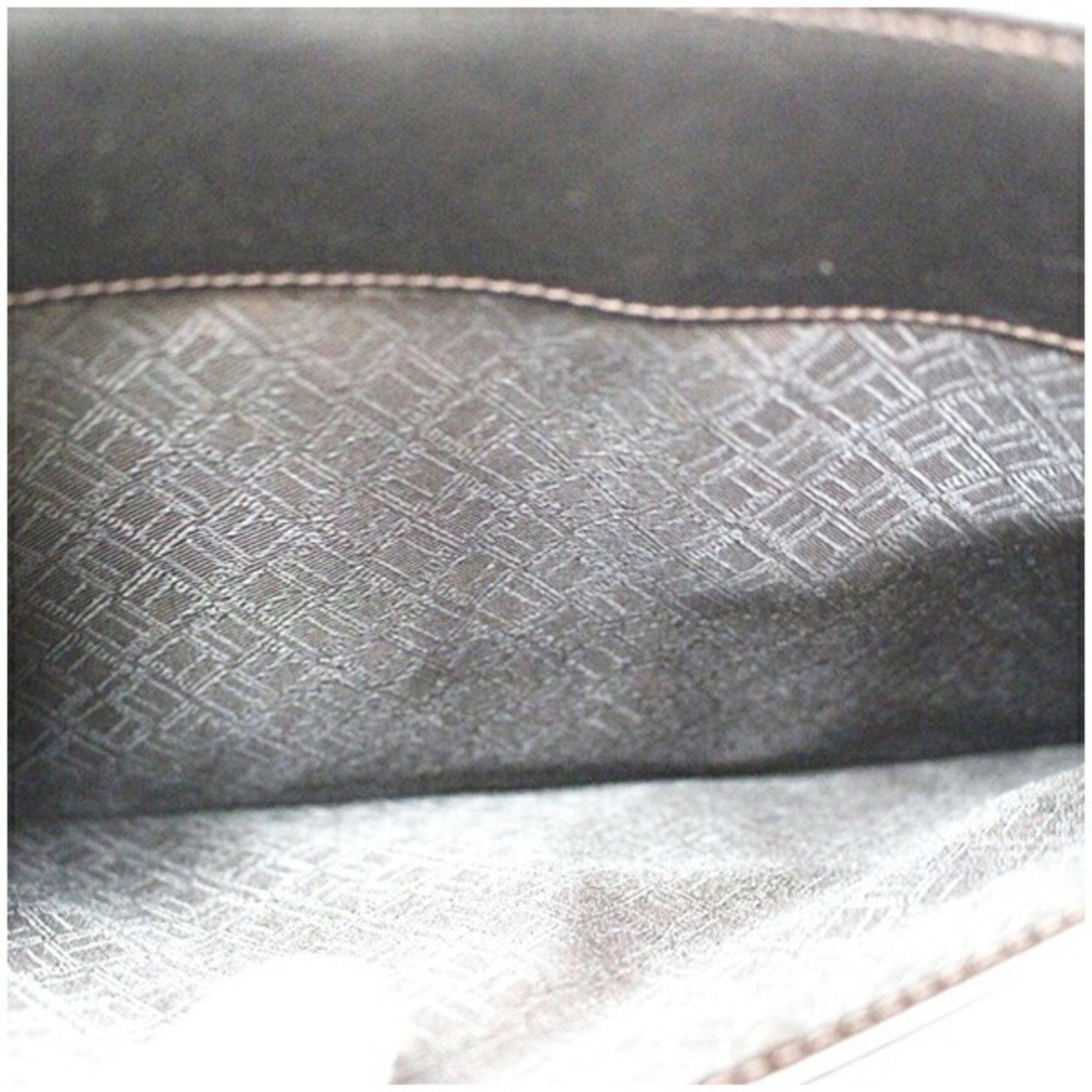 Alfred Dunhill Dunhill men's dark brown leather clutch bag. Size ONE SIZE - 9 Thumbnail