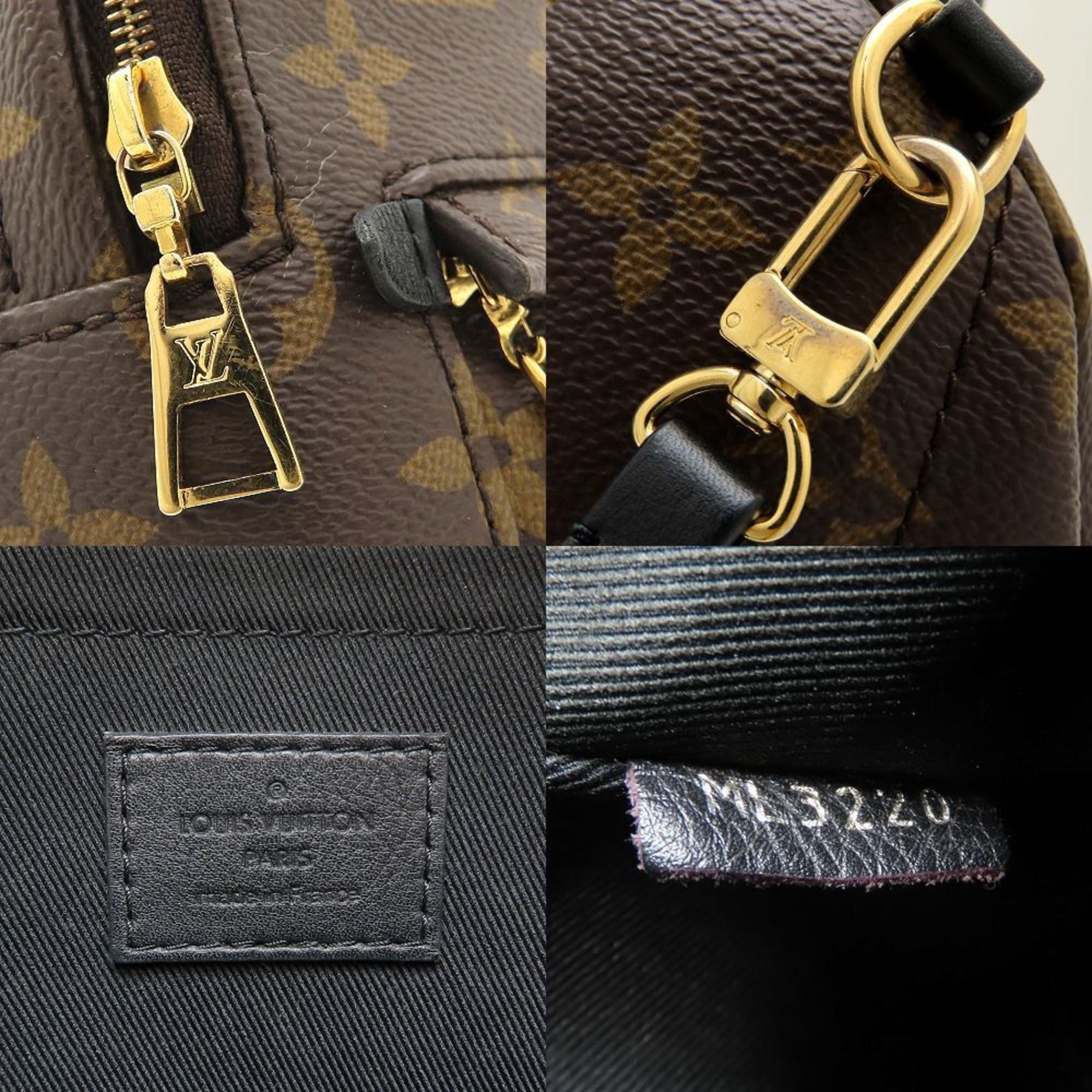 Louis Vuitton LOUIS VUITTON Monogram Palm Springs Mini M41562 Backpack, Brown, Women's, 353112 Size ONE SIZE - 9 Thumbnail