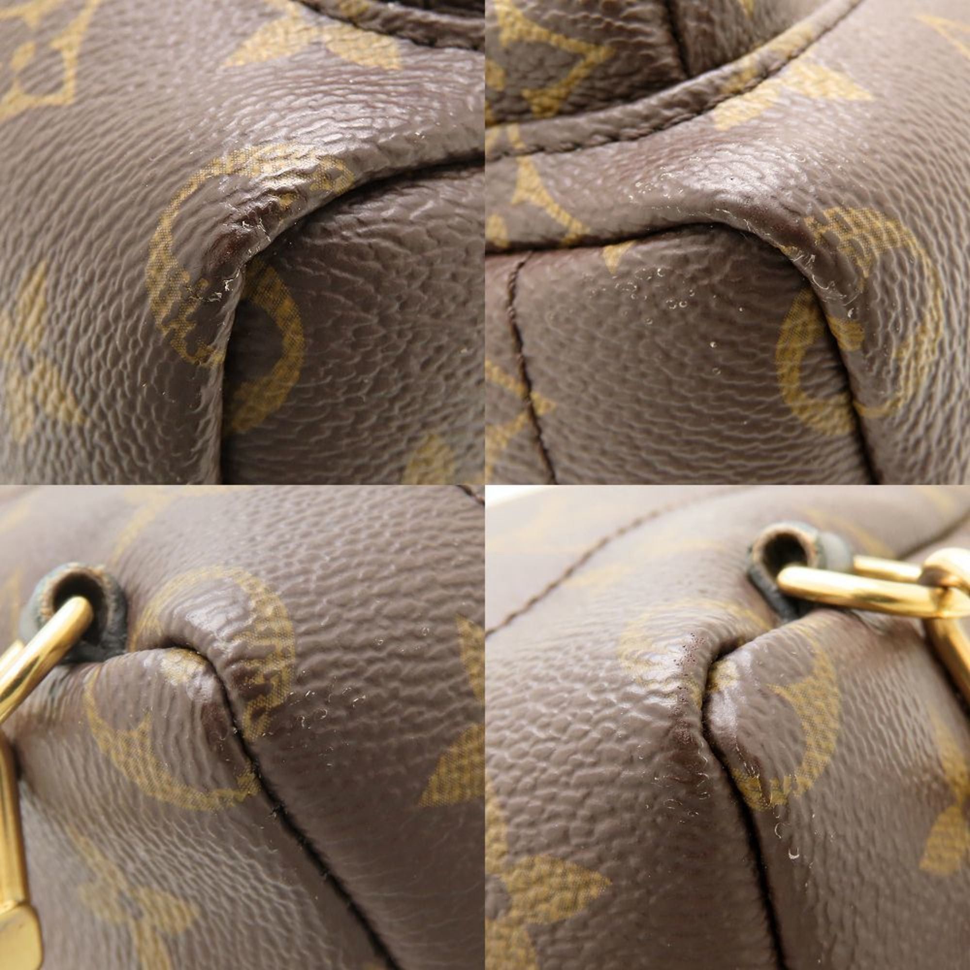 Louis Vuitton LOUIS VUITTON Monogram Palm Springs Mini M41562 Backpack, Brown, Women's, 353112 Size ONE SIZE - 5 Thumbnail