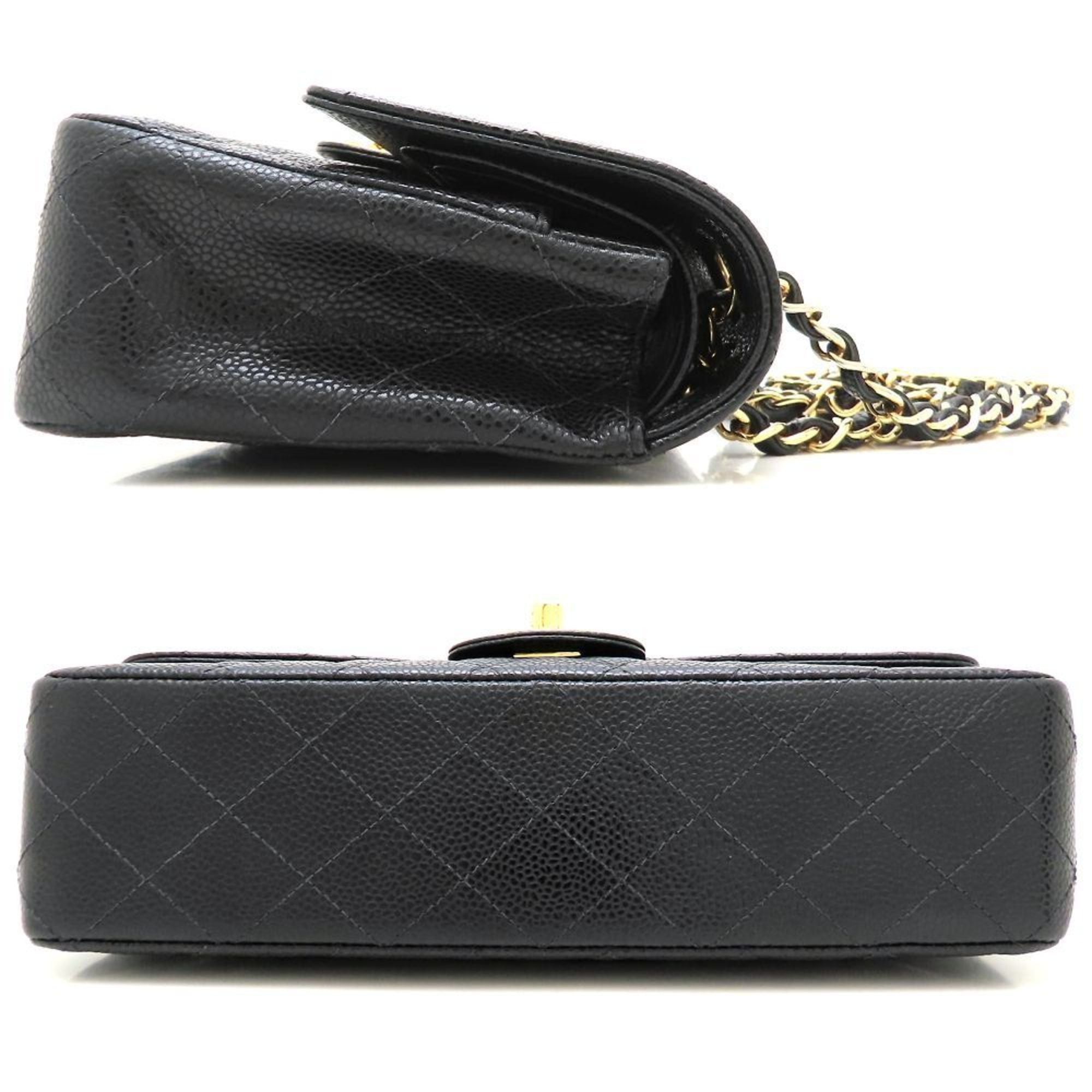 Chanel CHANEL Matelasse 25 Chain Shoulder Bag A01112 in Caviar Leather, Black, Women's, 353102 Size ONE SIZE - 3 Thumbnail
