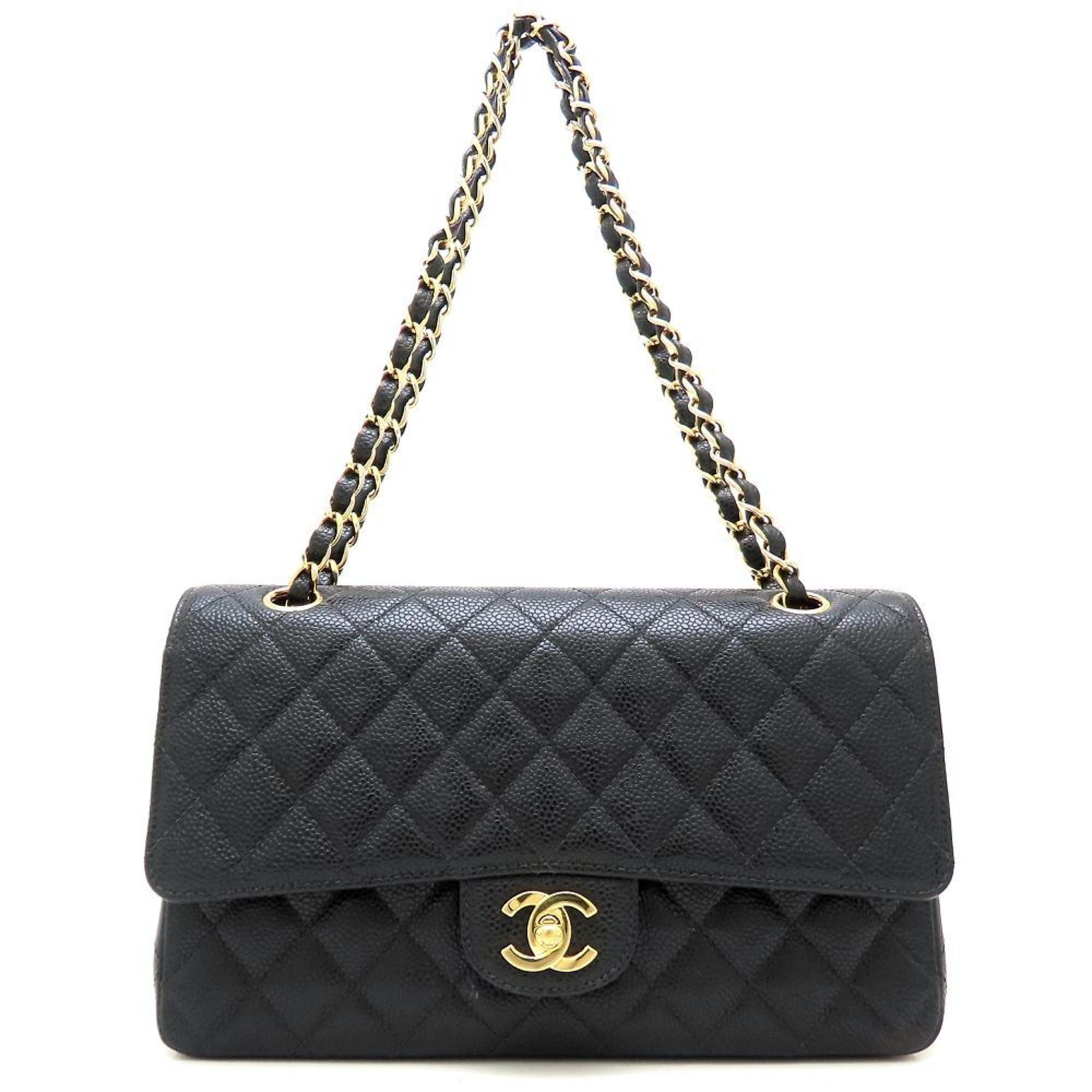 Chanel CHANEL Matelasse 25 Chain Shoulder Bag A01112 in Caviar Leather, Black, Women's, 353102 Size ONE SIZE - 5 Thumbnail