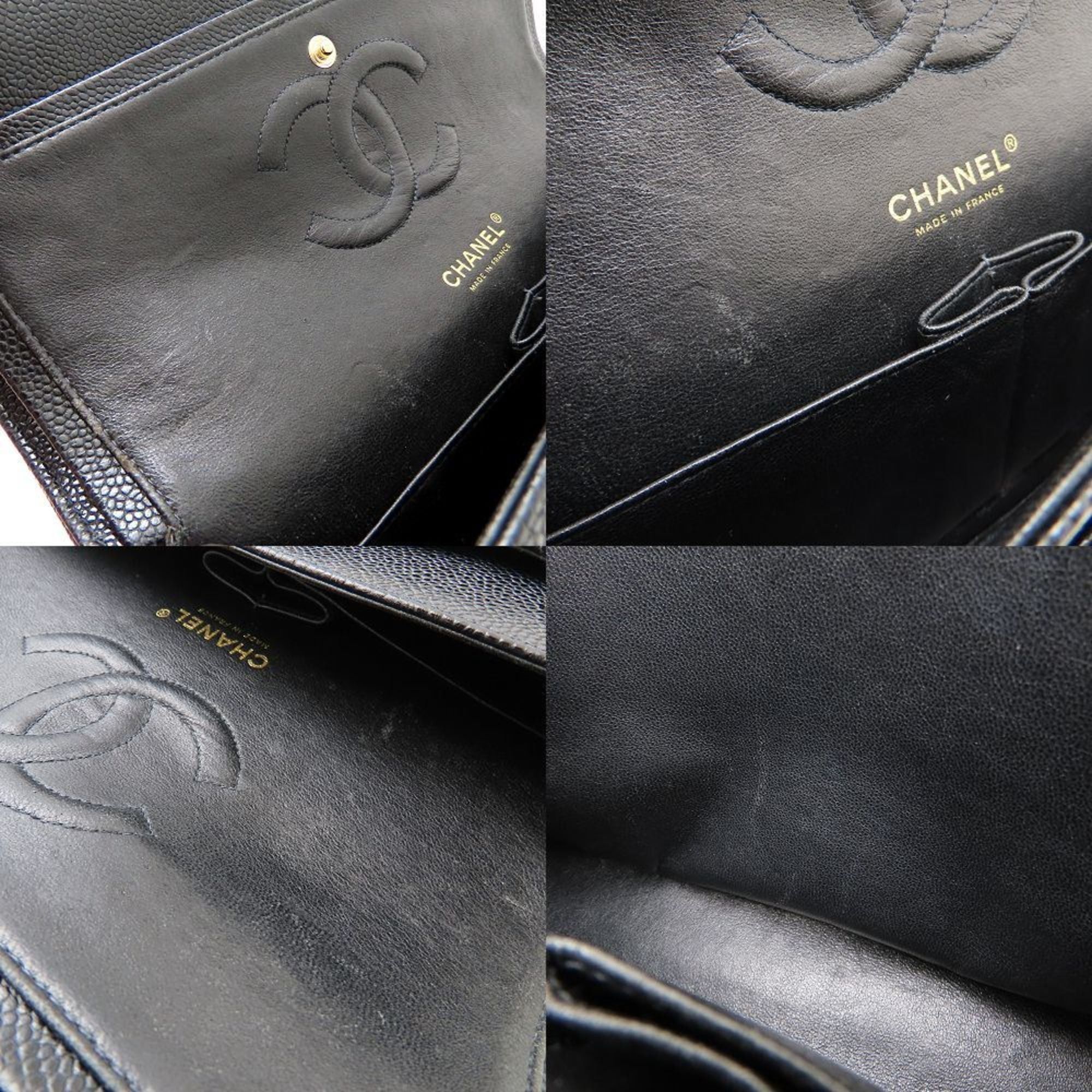 Chanel CHANEL Matelasse 25 Chain Shoulder Bag A01112 in Caviar Leather, Black, Women's, 353102 Size ONE SIZE - 9 Thumbnail