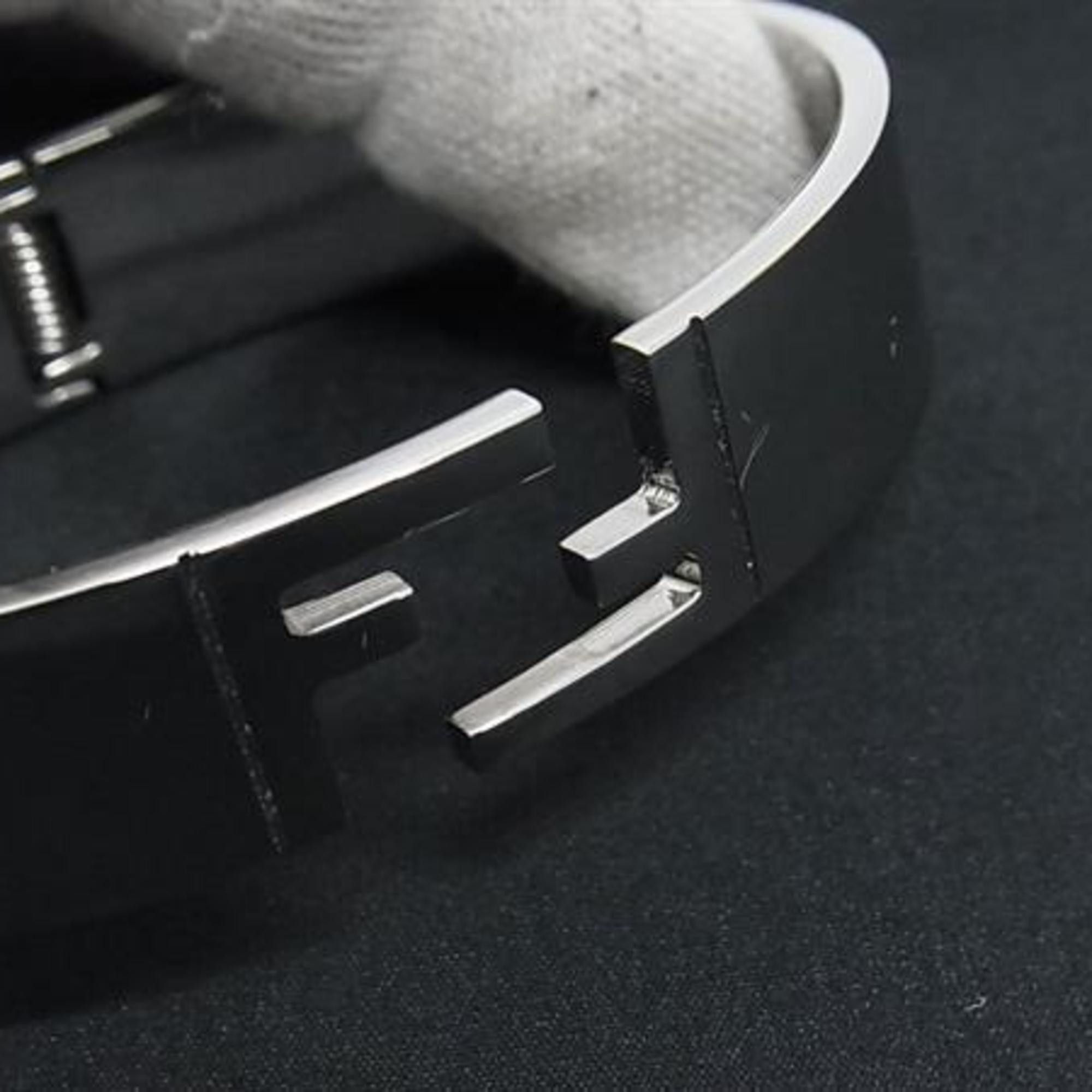 Fendi Bangle Silver Metal Women's