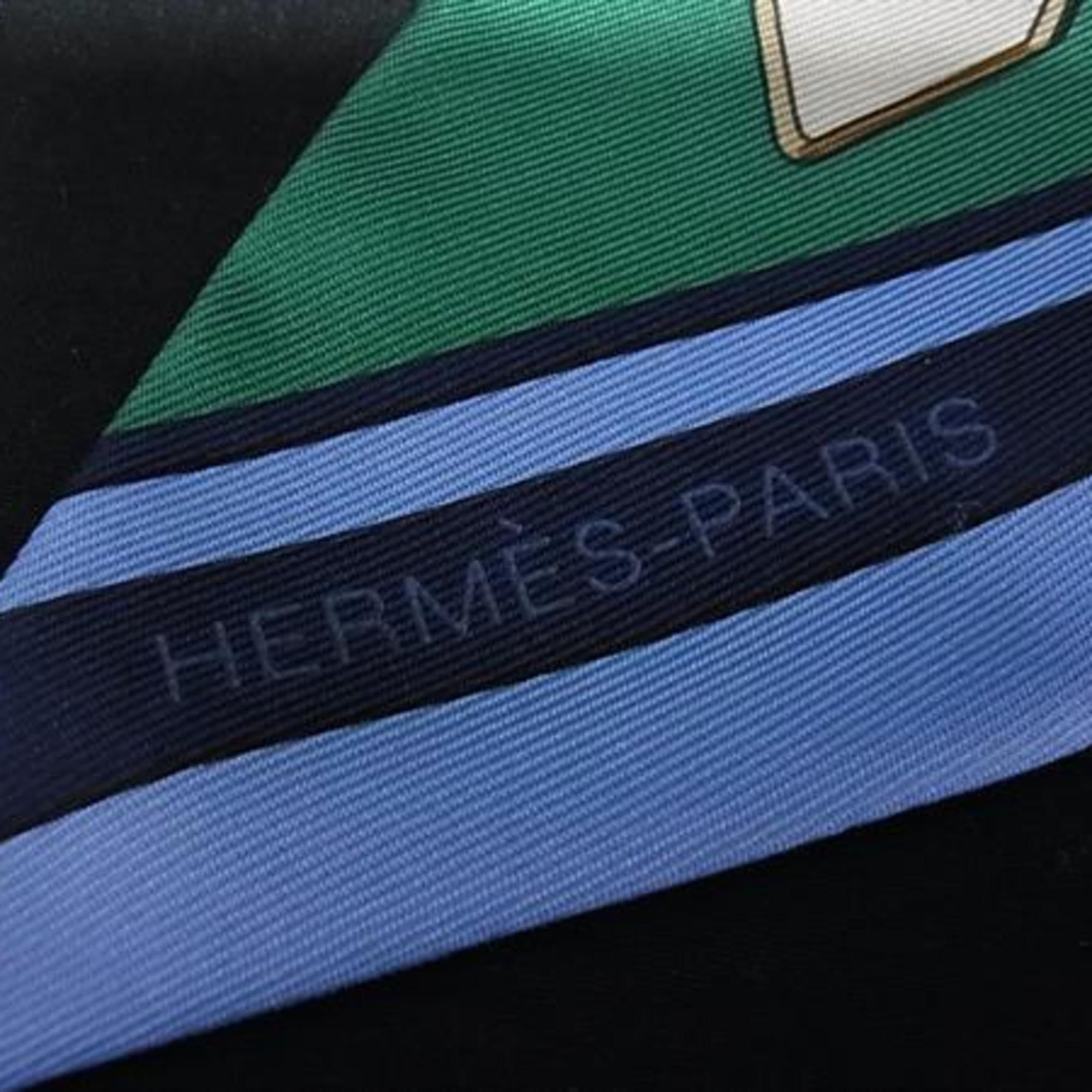 Hermes HERMES Ribbon Twilly Scarf/Muffler, Multicolored Silk, Women's, GRAND TRALALA Size ONE SIZE - 2 Thumbnail