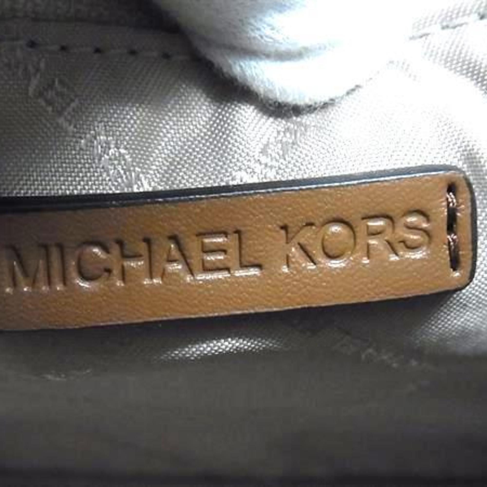 Michael Kors MICHAEL KORS Mirella Tote Bag in Brown Leather with Signature Pattern Size ONE SIZE - 2 Thumbnail