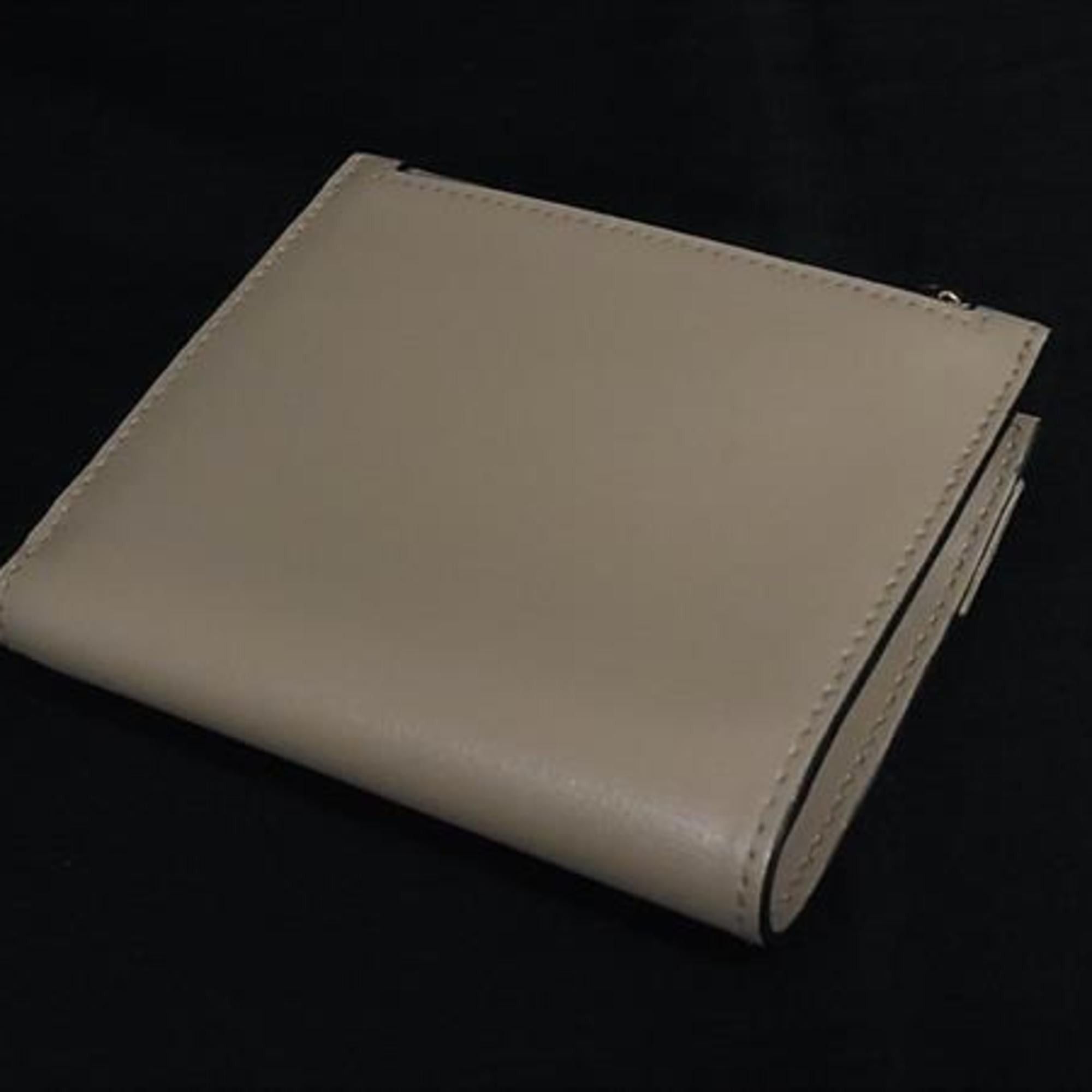 Salvatore Ferragamo Salvatore Ferragamo Vara Ribbon Wallet JP22E009 Beige Leather Women's Bifold Size ONE SIZE - 3 Thumbnail