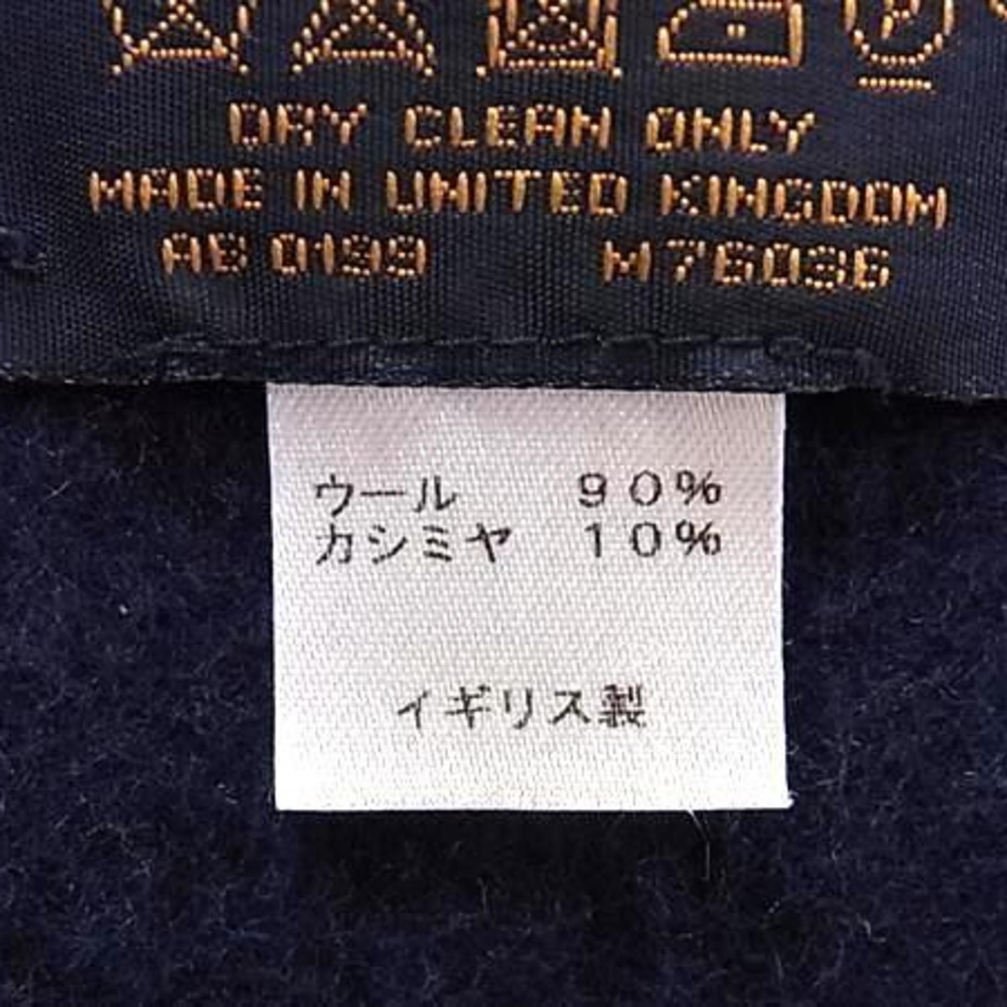 Louis Vuitton LOUIS VUITTON Echarpe Check with Louis M76036 Scarf/Stole, Blue Wool and Cashmere, Men's Women's Size ONE SIZE - 5 Thumbnail