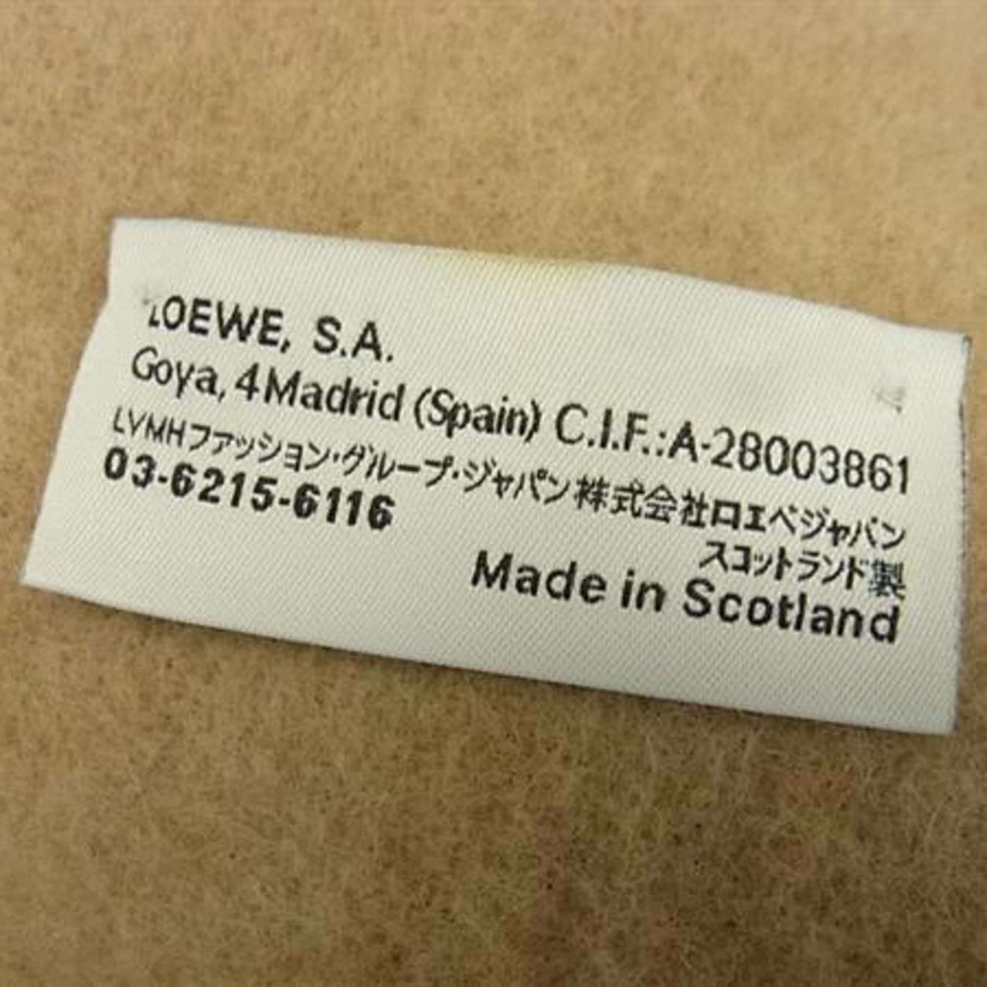 Loewe LOEWE Anagram Brown Wool Angora Scarf for Men and Women Size ONE SIZE - 2 Thumbnail