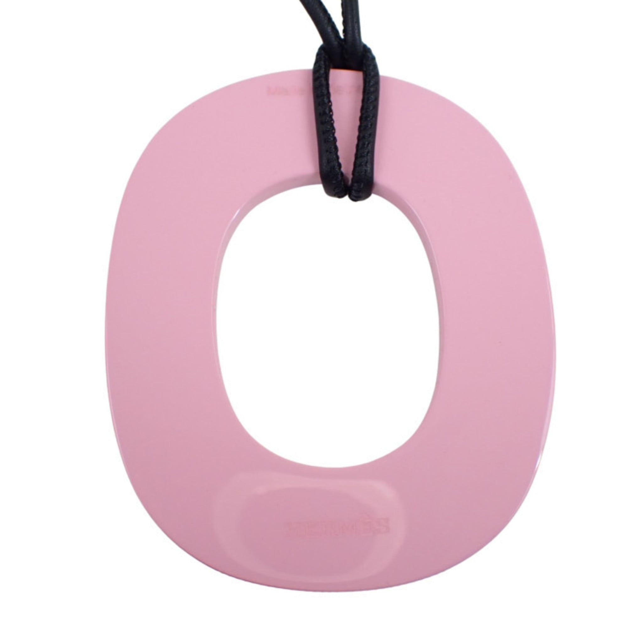 Hermes HERMES Ism POP PM Pendant Necklace in Brown and Pink Lacquer Wood for Women Size ONE SIZE - 3 Thumbnail