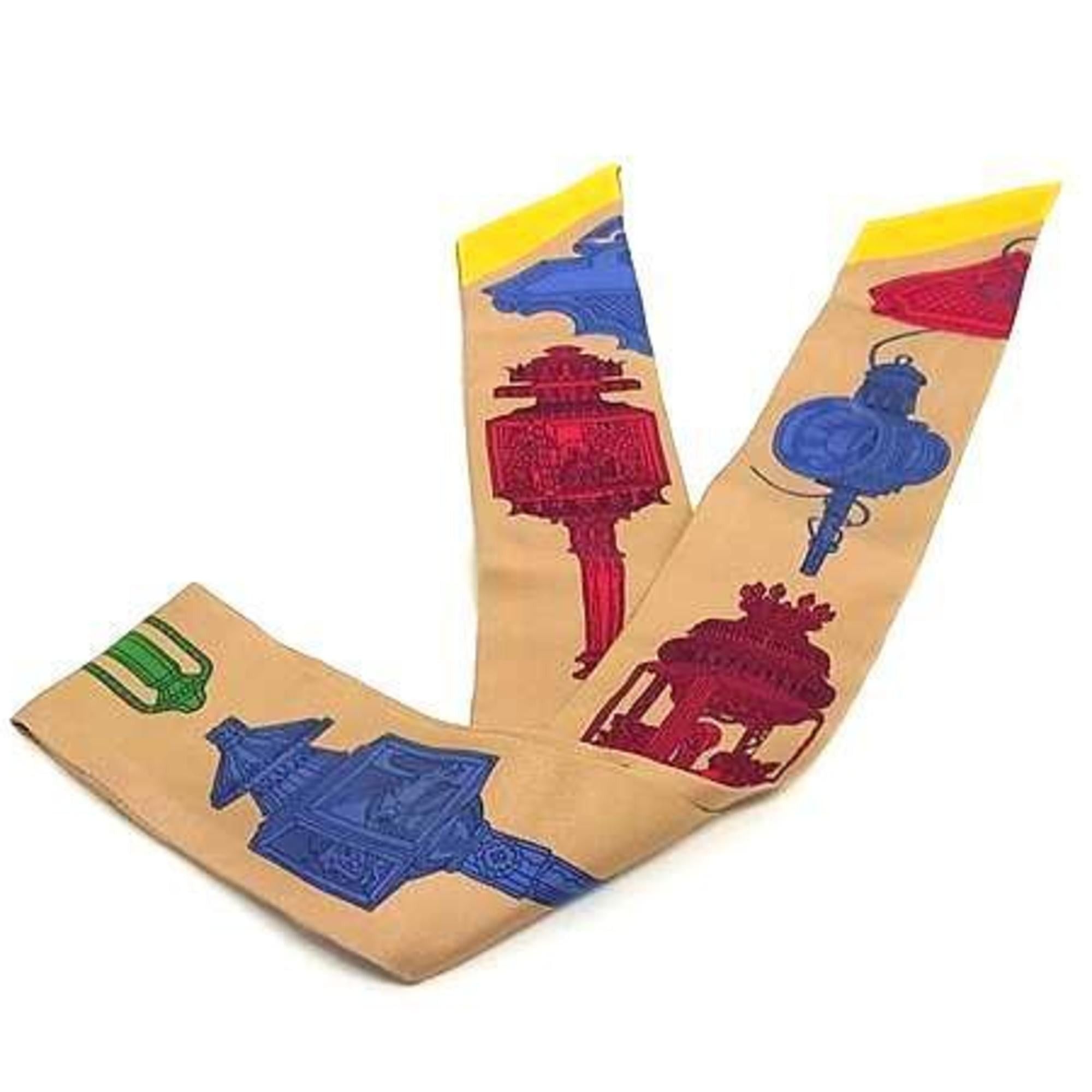Hermes HERMES Ribbon Scarf/Muffler, Twilly, Multicolor, Silk, Women's, MERVEILLEUSES LANTERNES Size ONE SIZE - 3 Thumbnail