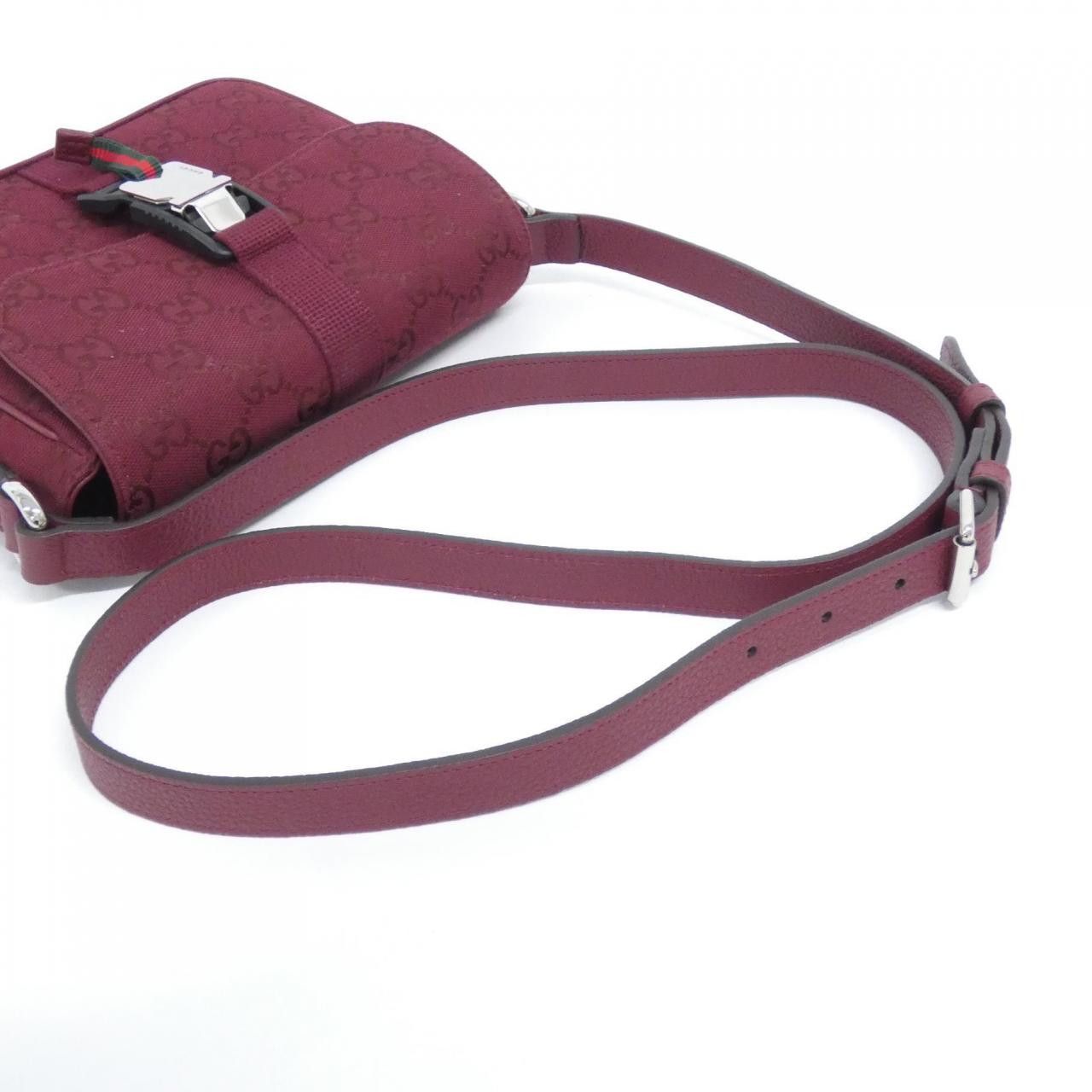Gucci Gucci Gucci Original GG Canvas Shoulder Bag Leather Shoulder Bag 802100 FADUT DUTY FREE for USA Size ONE SIZE - 5 Thumbnail