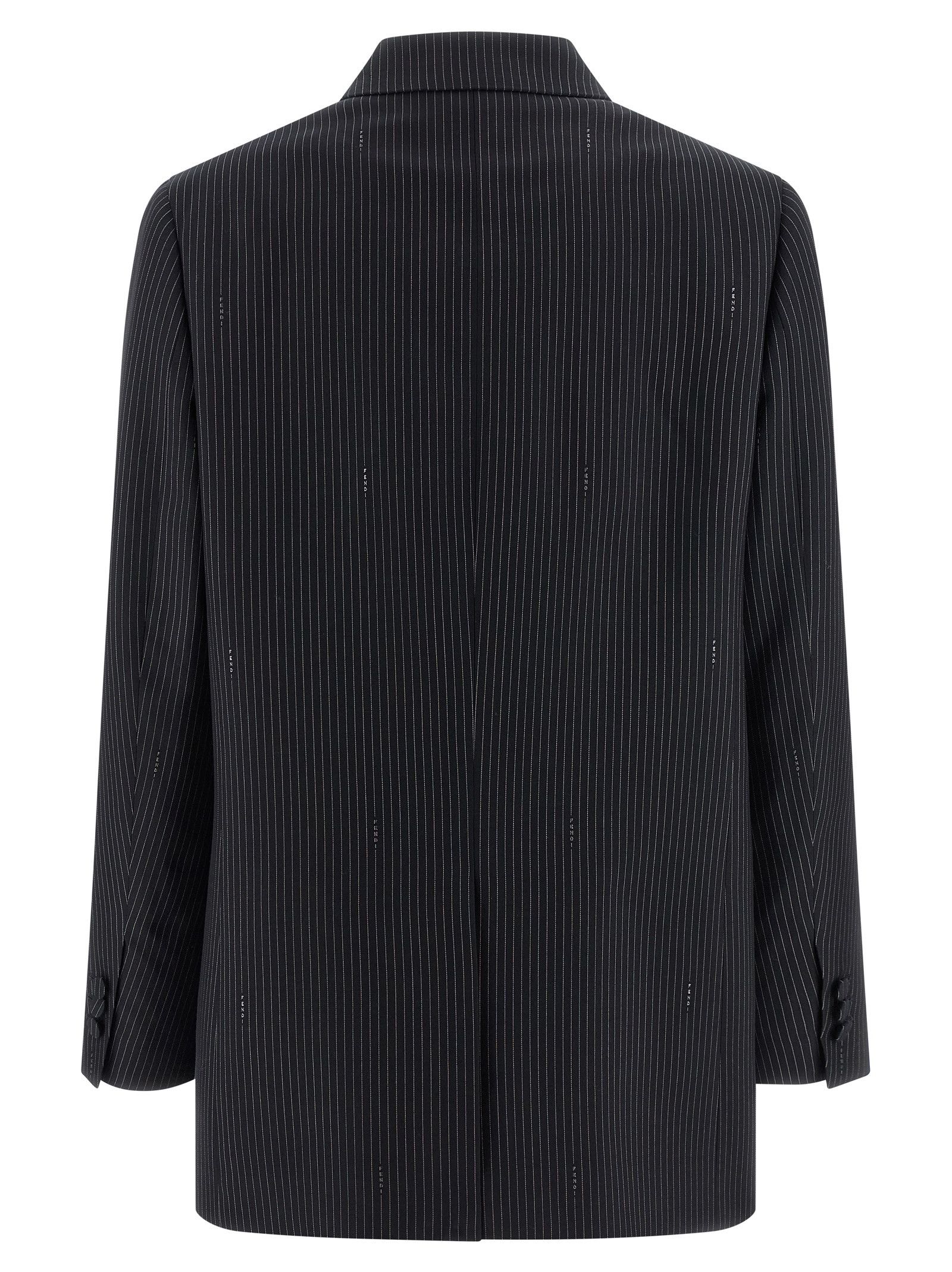 Fendi Pinstripe wool blazer Size XS / US 0-2 / IT 36-38 - 2 Thumbnail