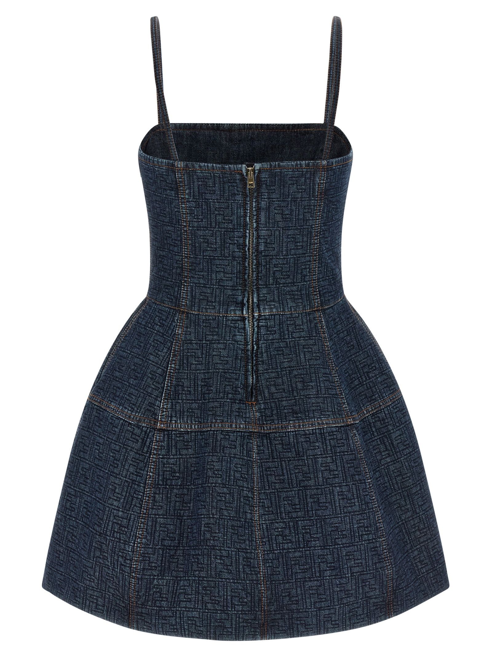 Fendi 'FF' denim dress Size S / US 4 / IT 40 - 2 Thumbnail