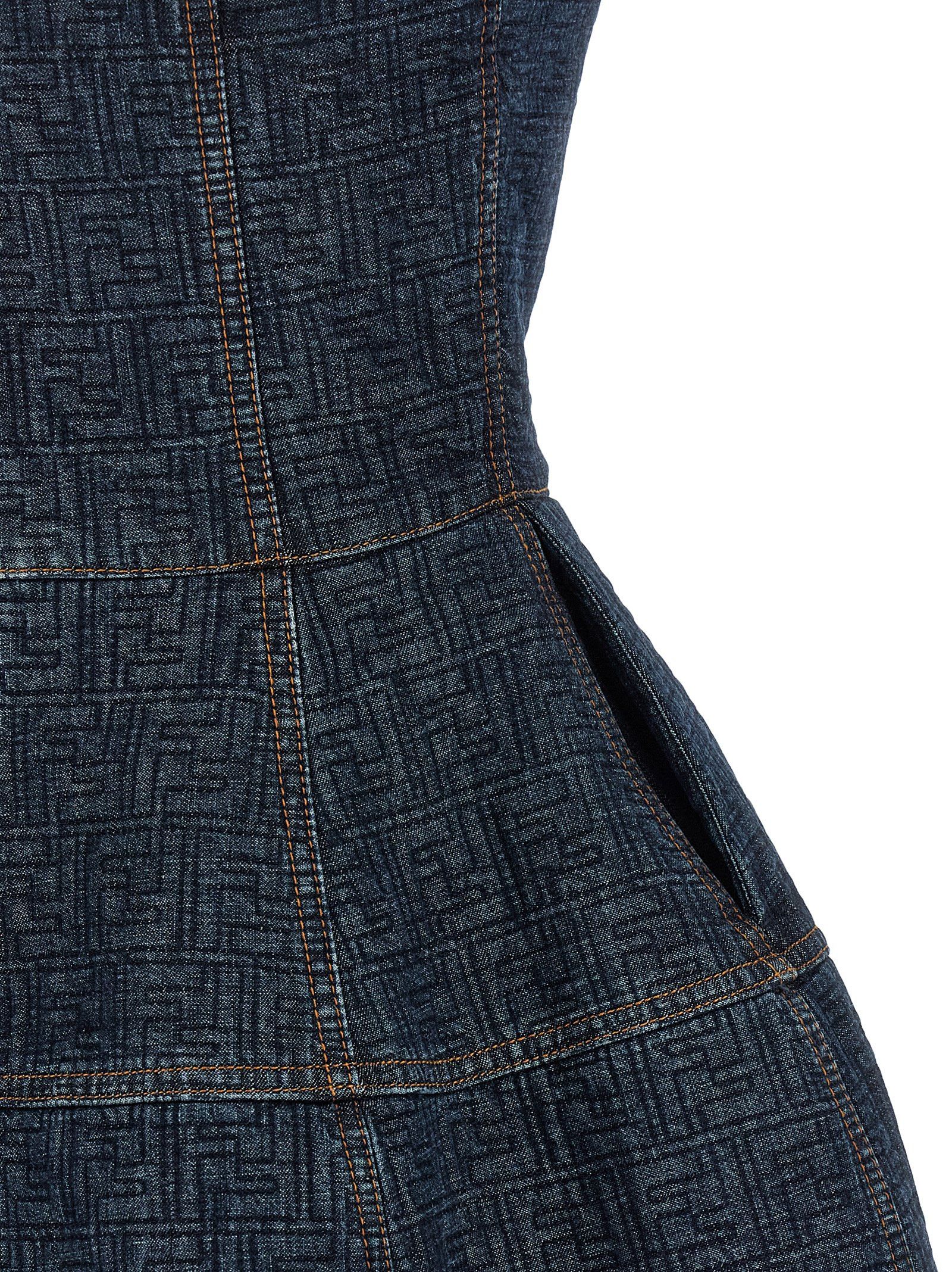 Fendi 'FF' denim dress Size S / US 4 / IT 40 - 4 Thumbnail