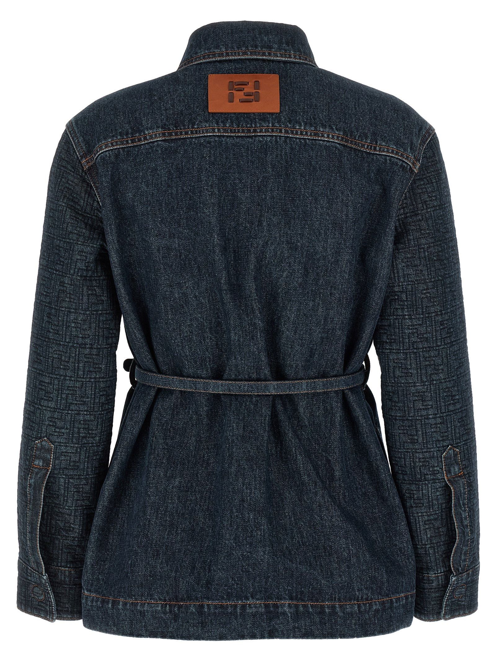 Fendi 'FF' denim jacket Size S / US 4 / IT 40 - 2 Thumbnail