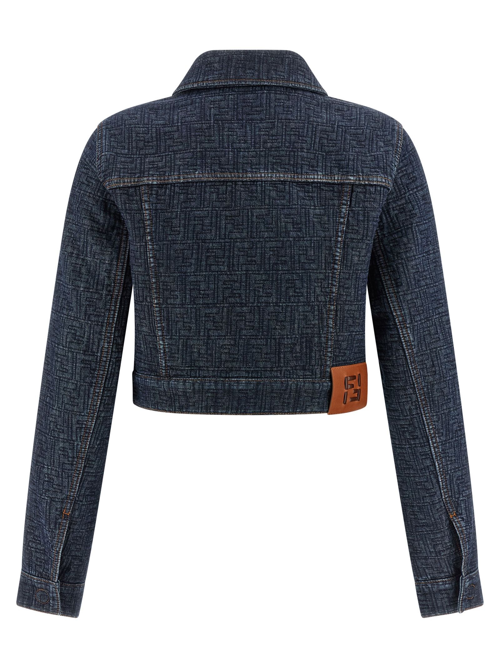 Fendi FF denim bolero jacket Size S / US 4 / IT 40 - 2 Thumbnail