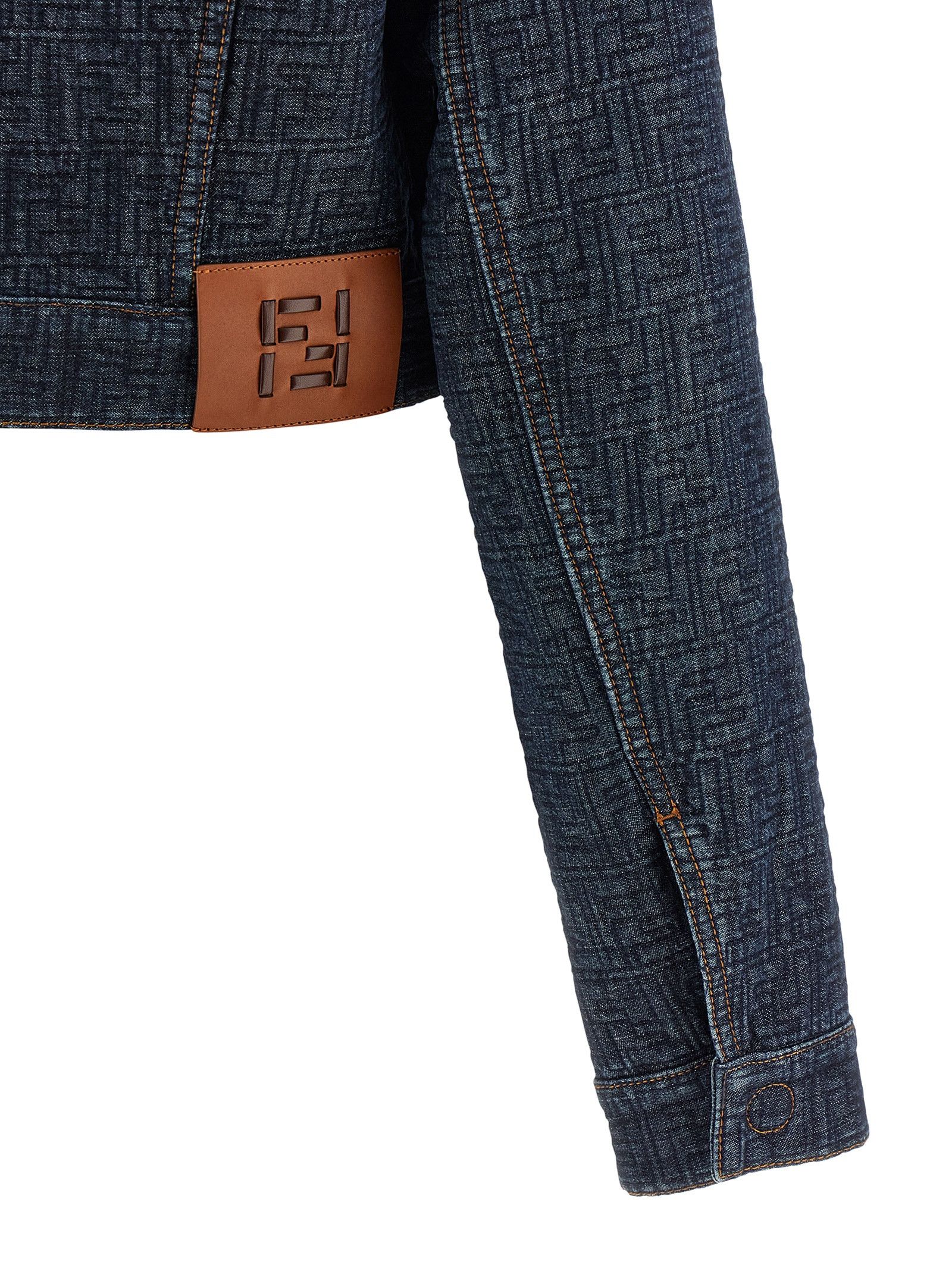 Fendi FF denim bolero jacket Size S / US 4 / IT 40 - 4 Thumbnail