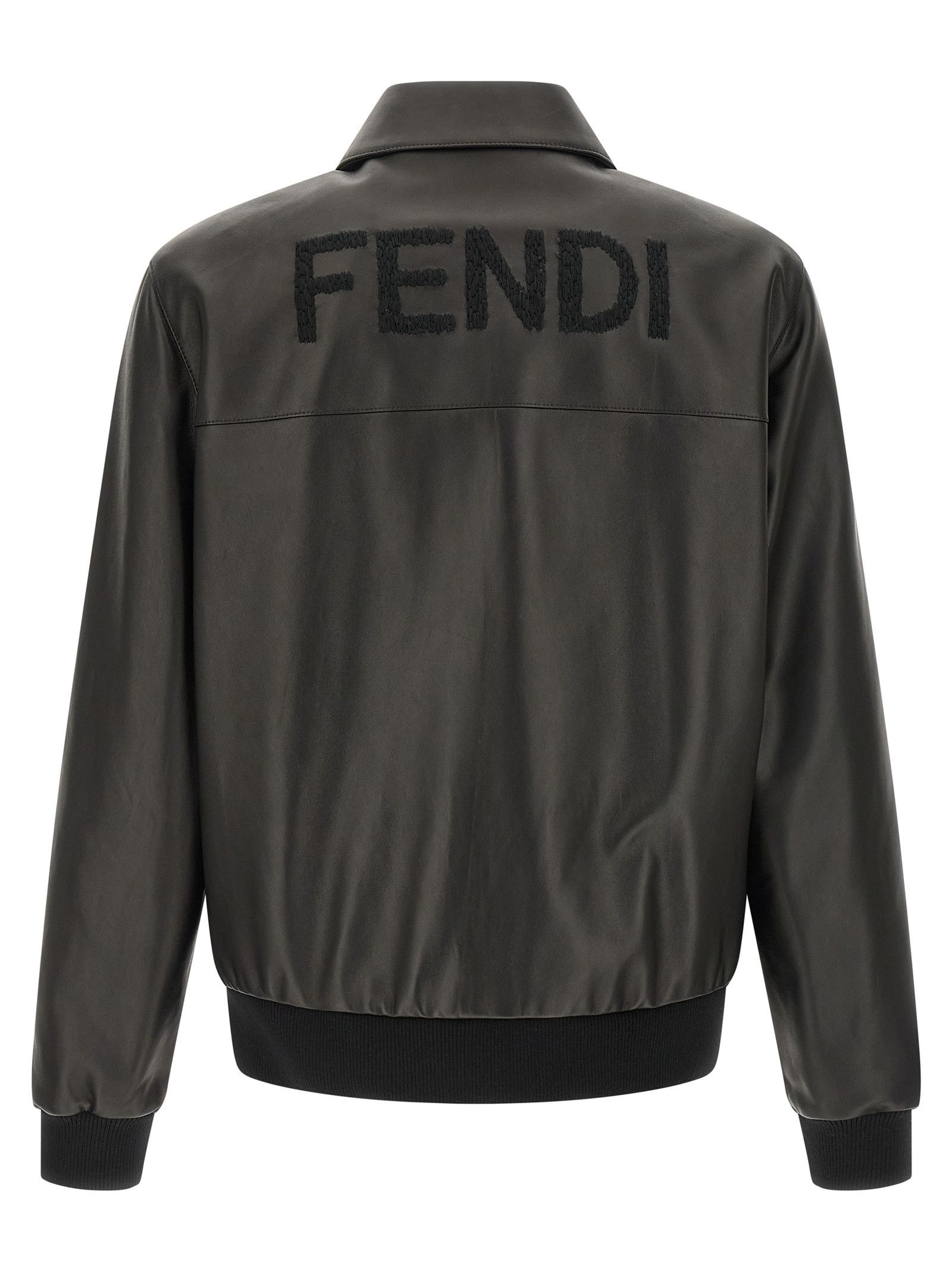 Fendi Leather blouson Size US L / EU 52-54 / 3 - 2 Thumbnail
