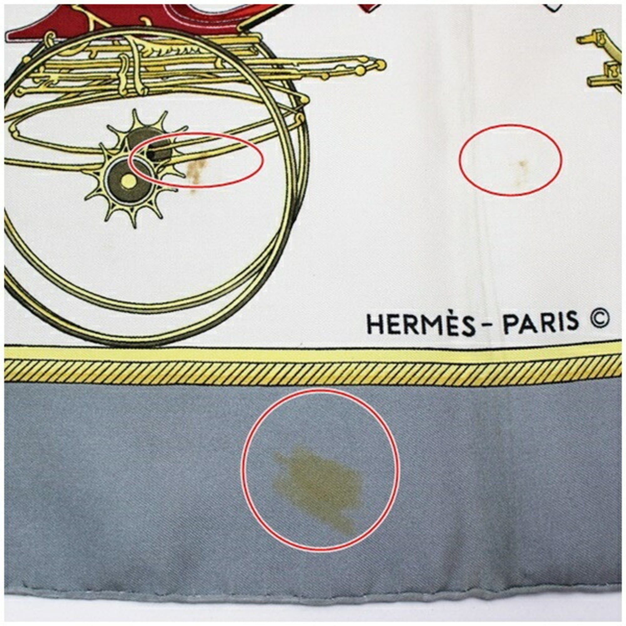 Hermes Hermes scarf/muffler, Carré 90 "Les Voitures a Transformation" foldable covered wagon, HERMES for women Size ONE SIZE - 8 Thumbnail
