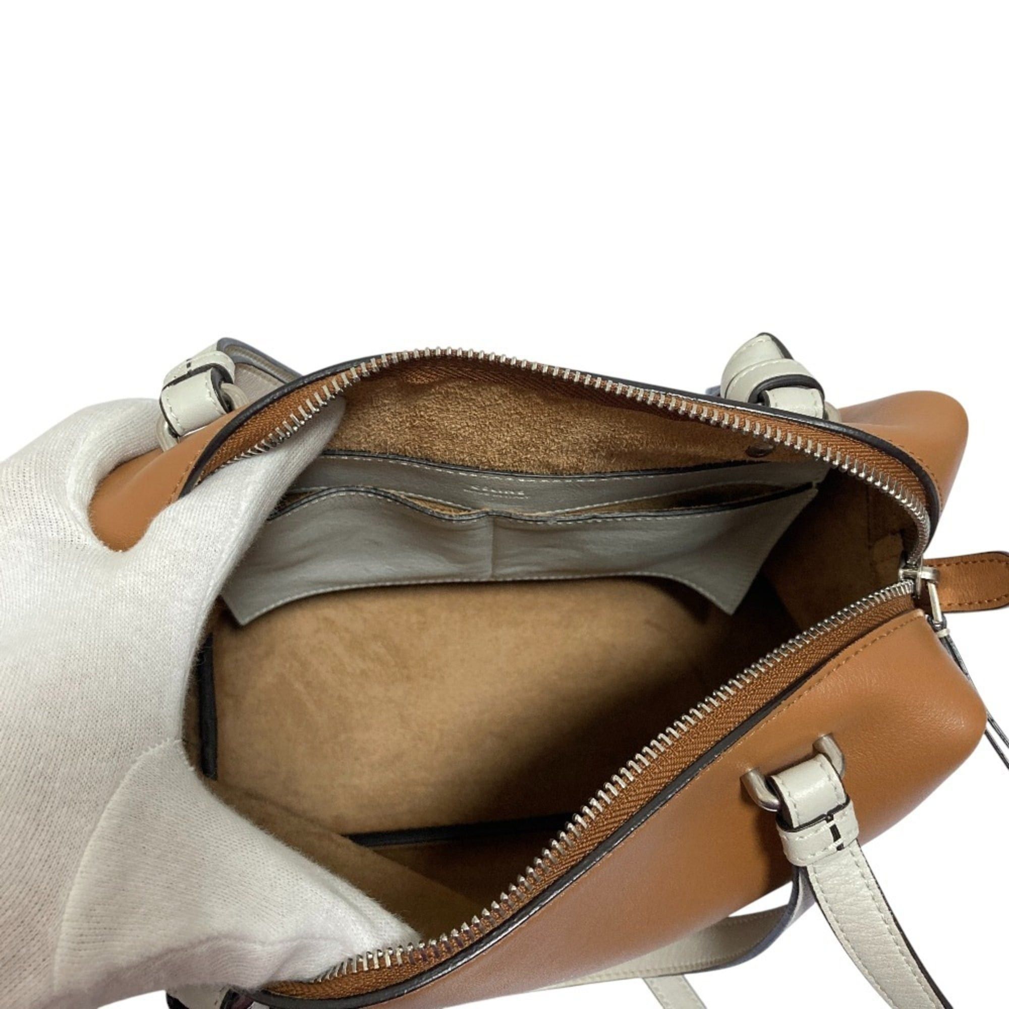 Celine CELINE 2-Way Small Soft Cube Shoulder Bag/Handbag Brown Women's Size ONE SIZE - 7 Thumbnail