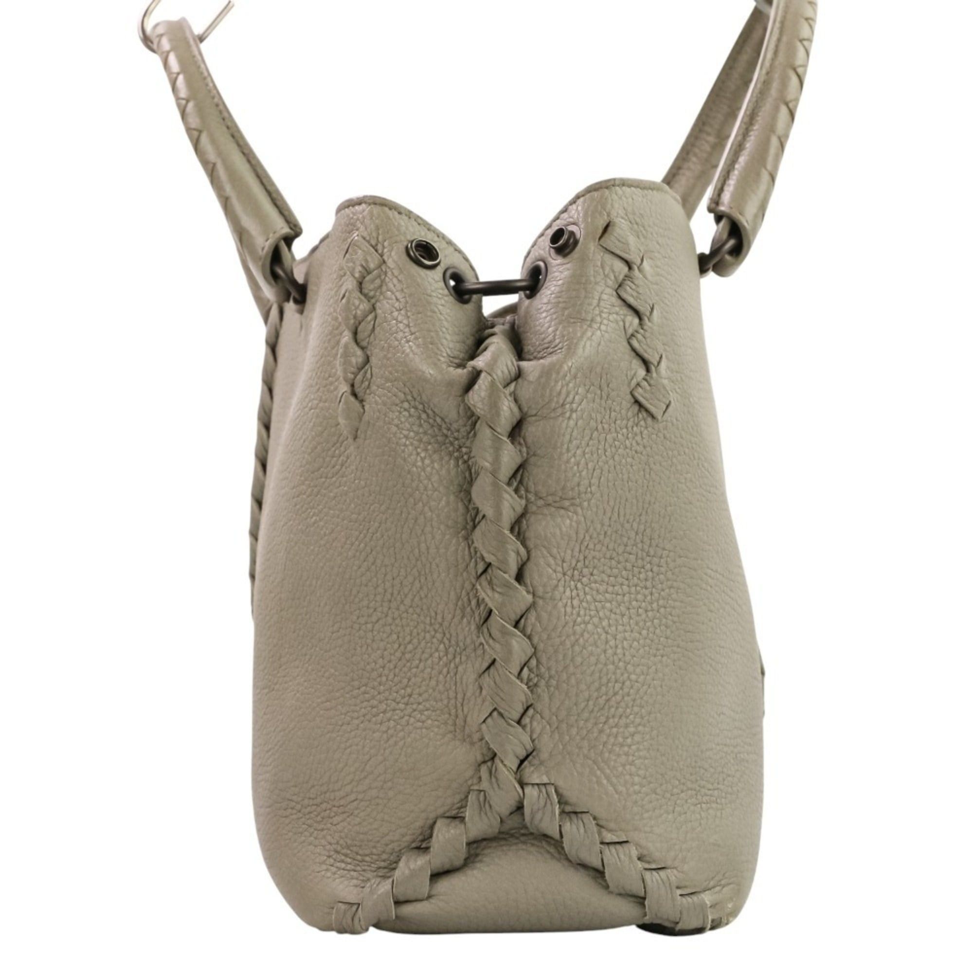 Bottega Veneta BOTTEGA VENETA Intrecciato 2-way handbag, gray, for women Size ONE SIZE - 4 Thumbnail