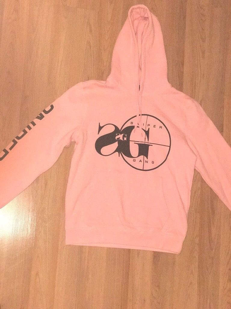 Sniper Gang Pink Sniper Gang sweater shorts Grailed