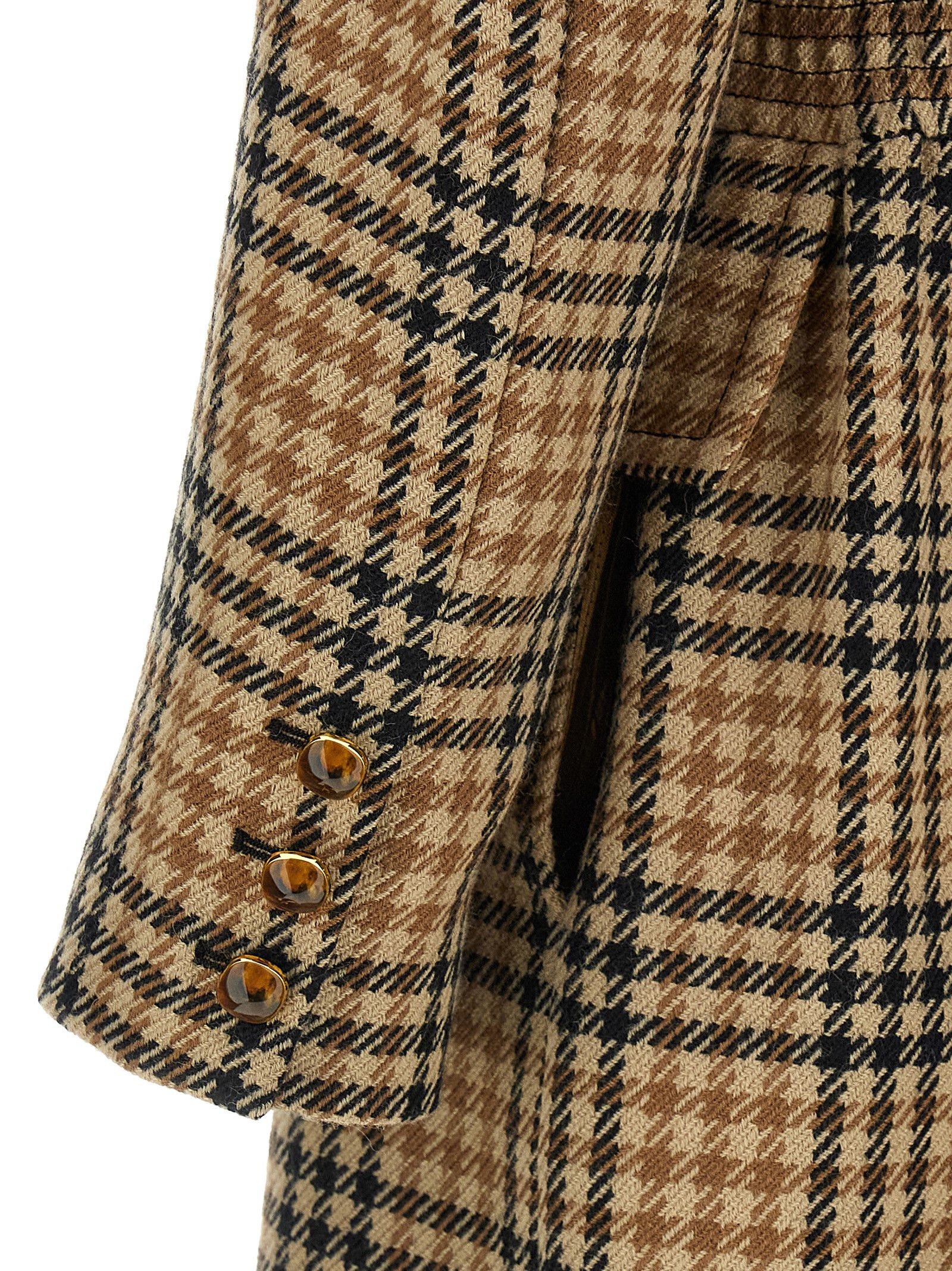 Valentino Valentino Garavani Houndstooth Wool Coat Size S / US 4 / IT 40 - 4 Thumbnail