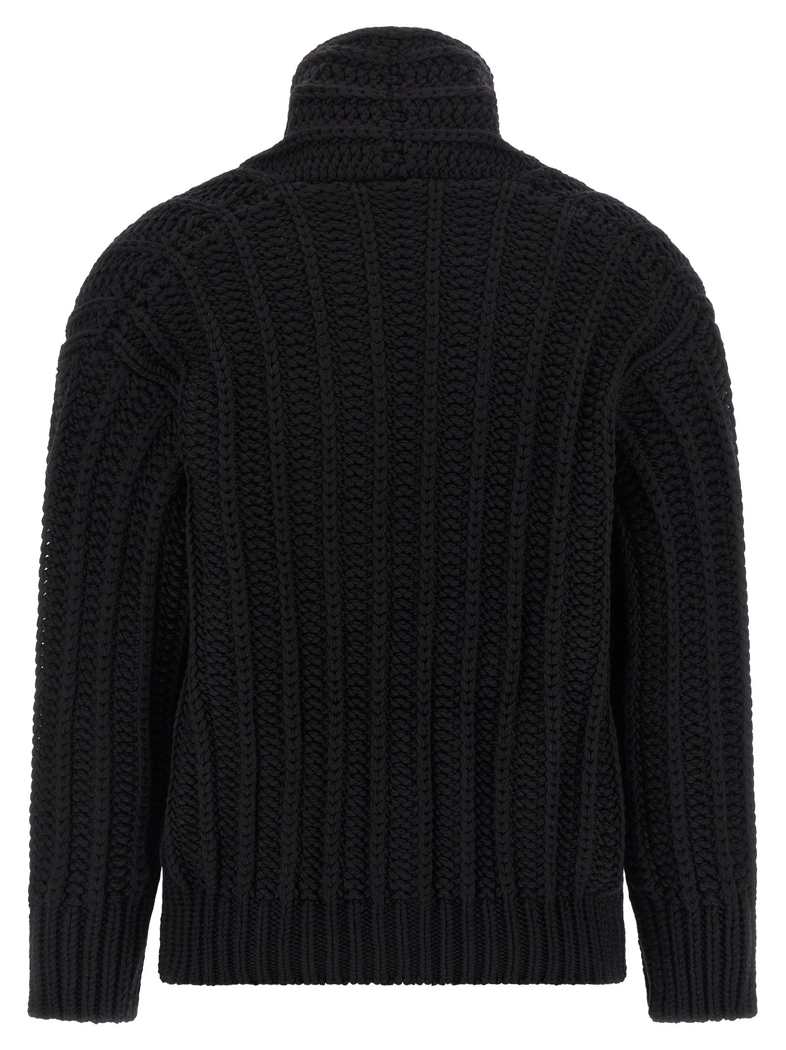 Dolce & Gabbana Coarse Wool Cardigan Size XS / US 0-2 / IT 36-38 - 2 Thumbnail