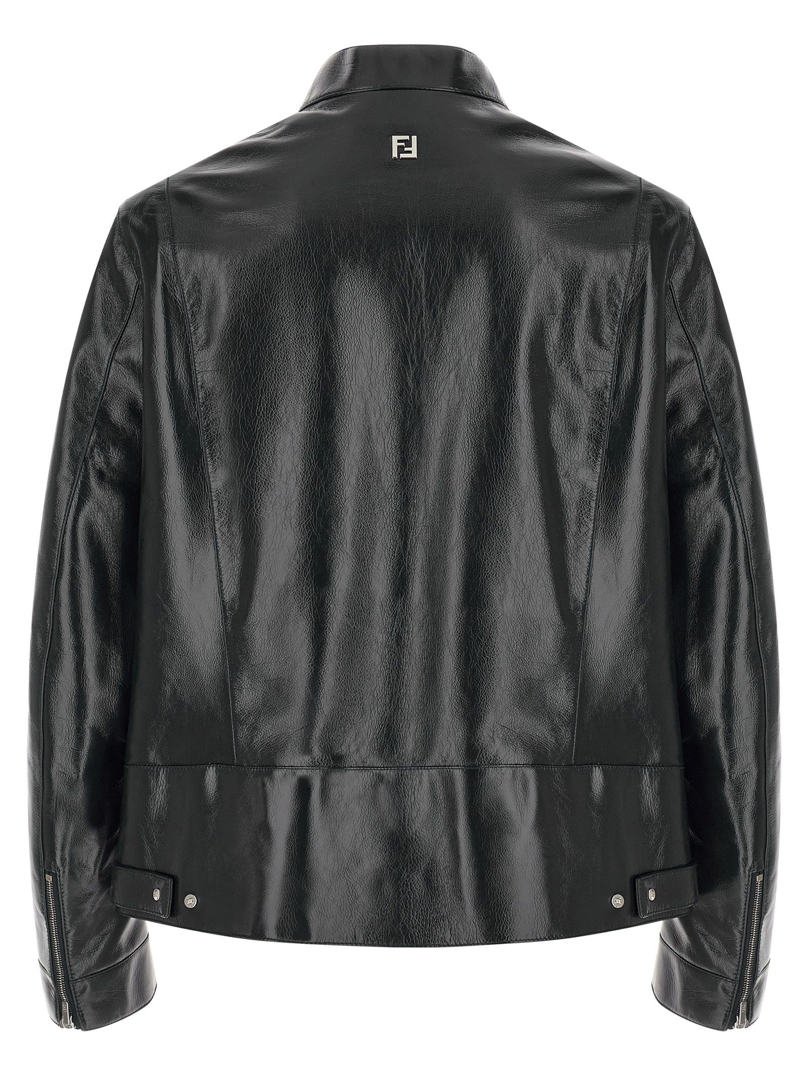 Fendi Lacquered leather blouson Size US L / EU 52-54 / 3 - 2 Thumbnail
