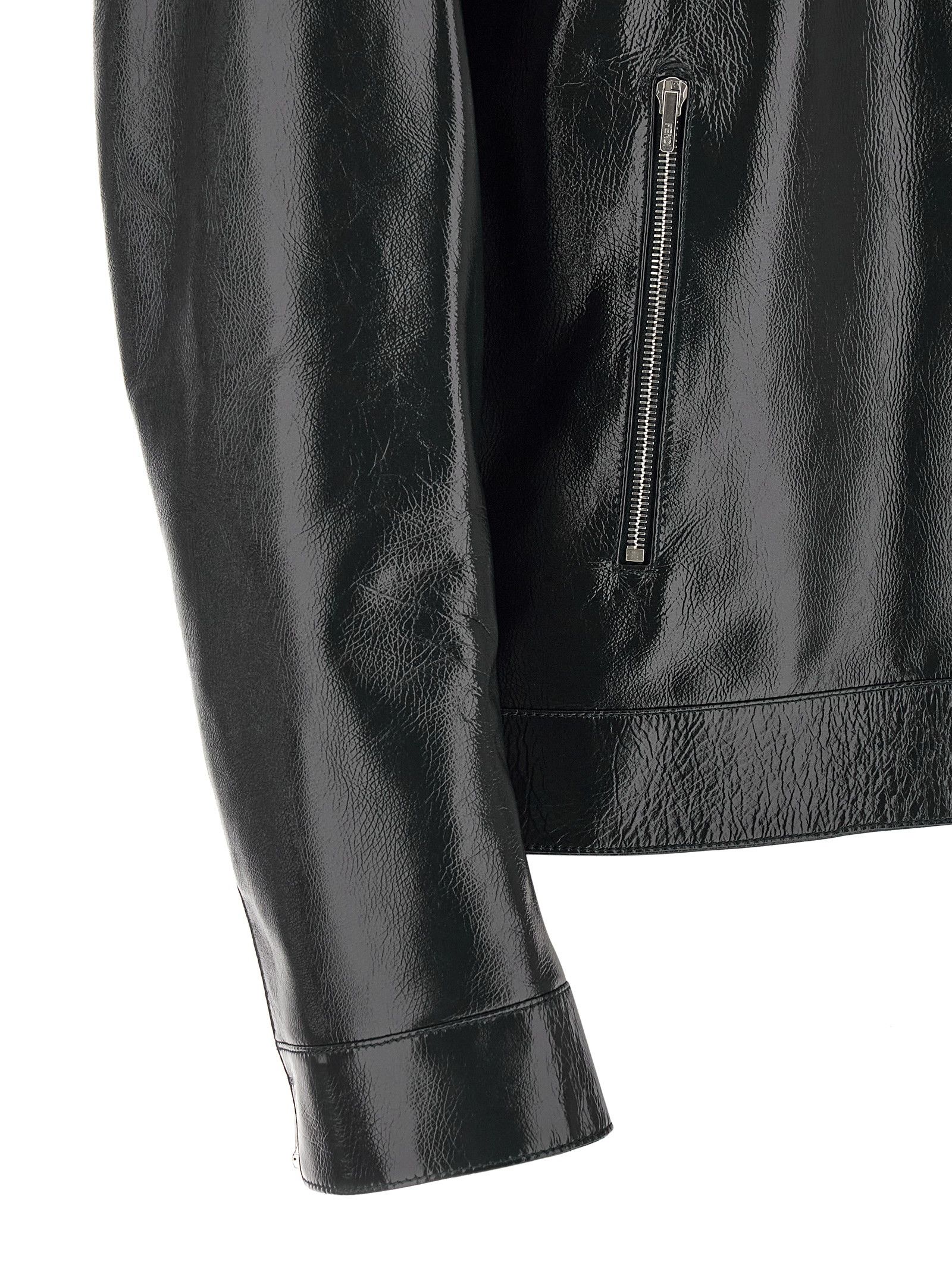 Fendi Lacquered leather blouson Size US L / EU 52-54 / 3 - 5 Thumbnail