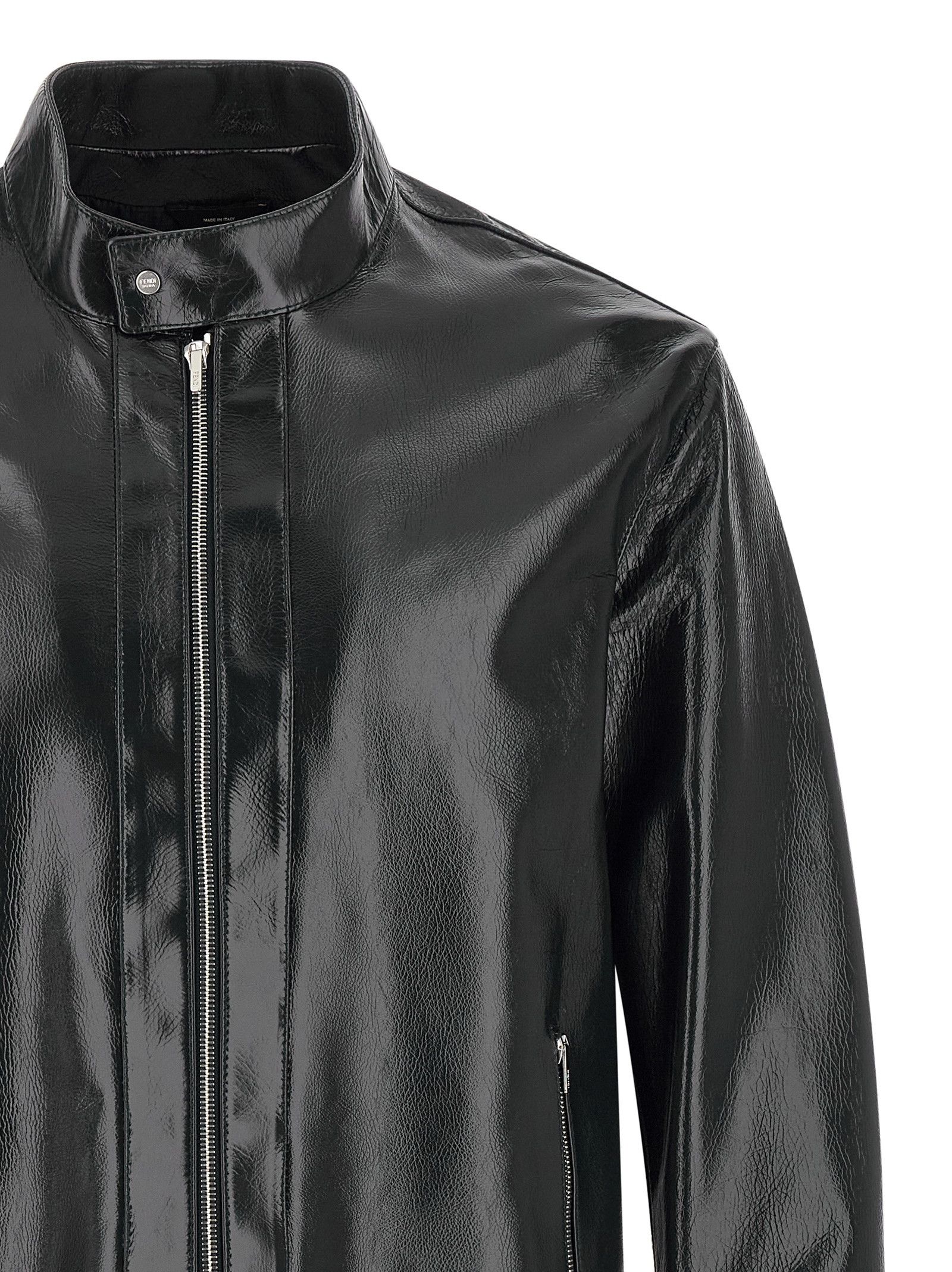Fendi Lacquered leather blouson Size US XXL / EU 58 / 5 - 3 Thumbnail