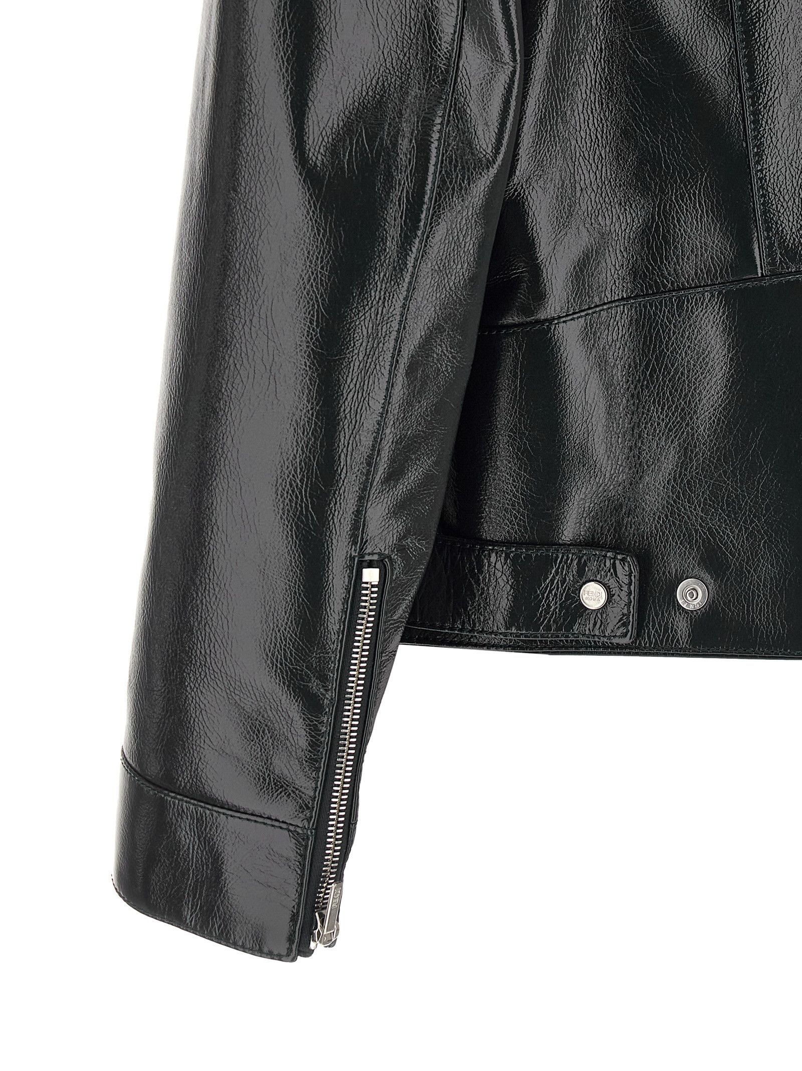 Fendi Lacquered leather blouson Size US XXL / EU 58 / 5 - 4 Thumbnail