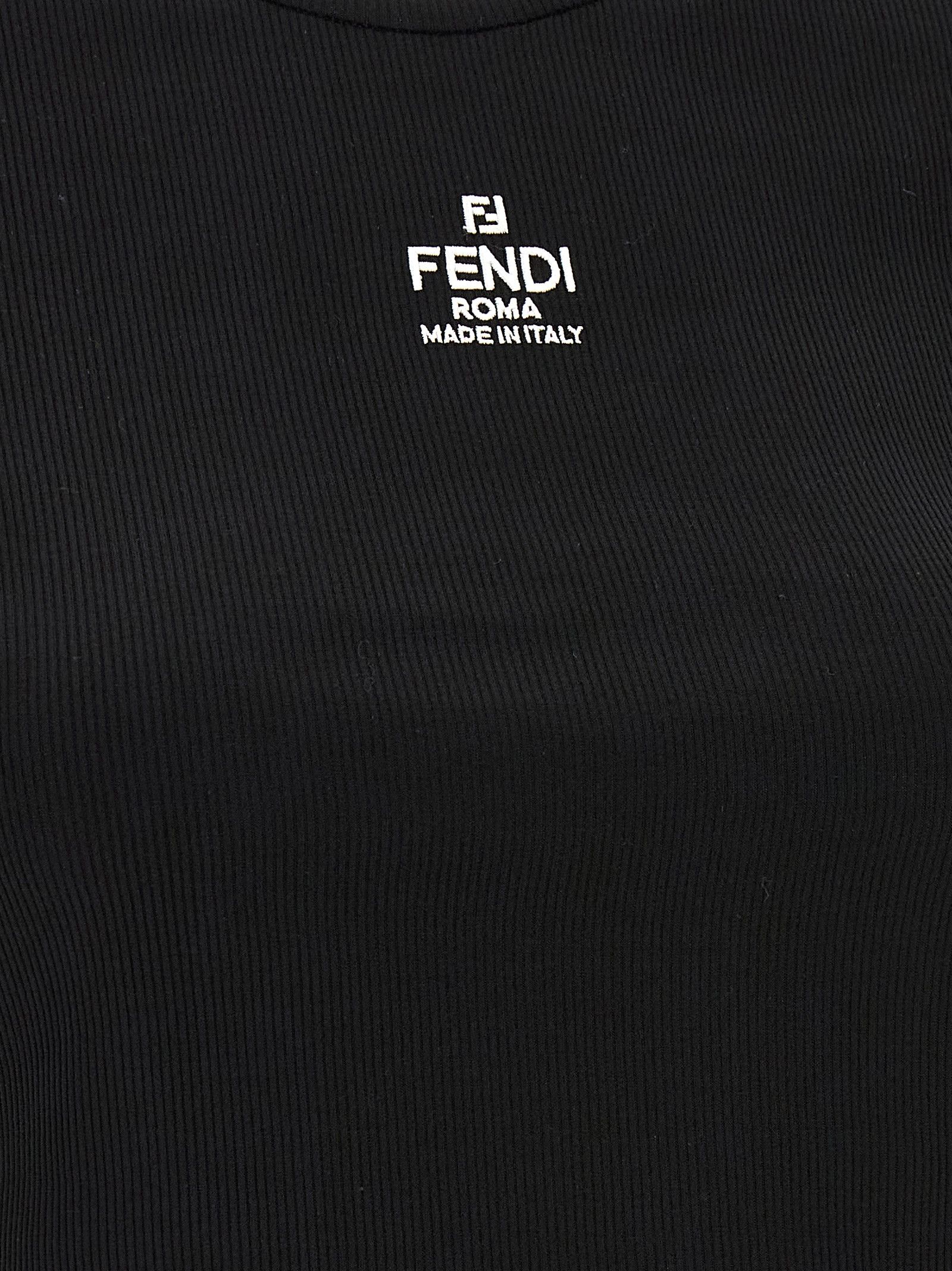 Fendi 'Fendi' cropped T-shirt Size XS / US 0-2 / IT 36-38 - 4 Thumbnail