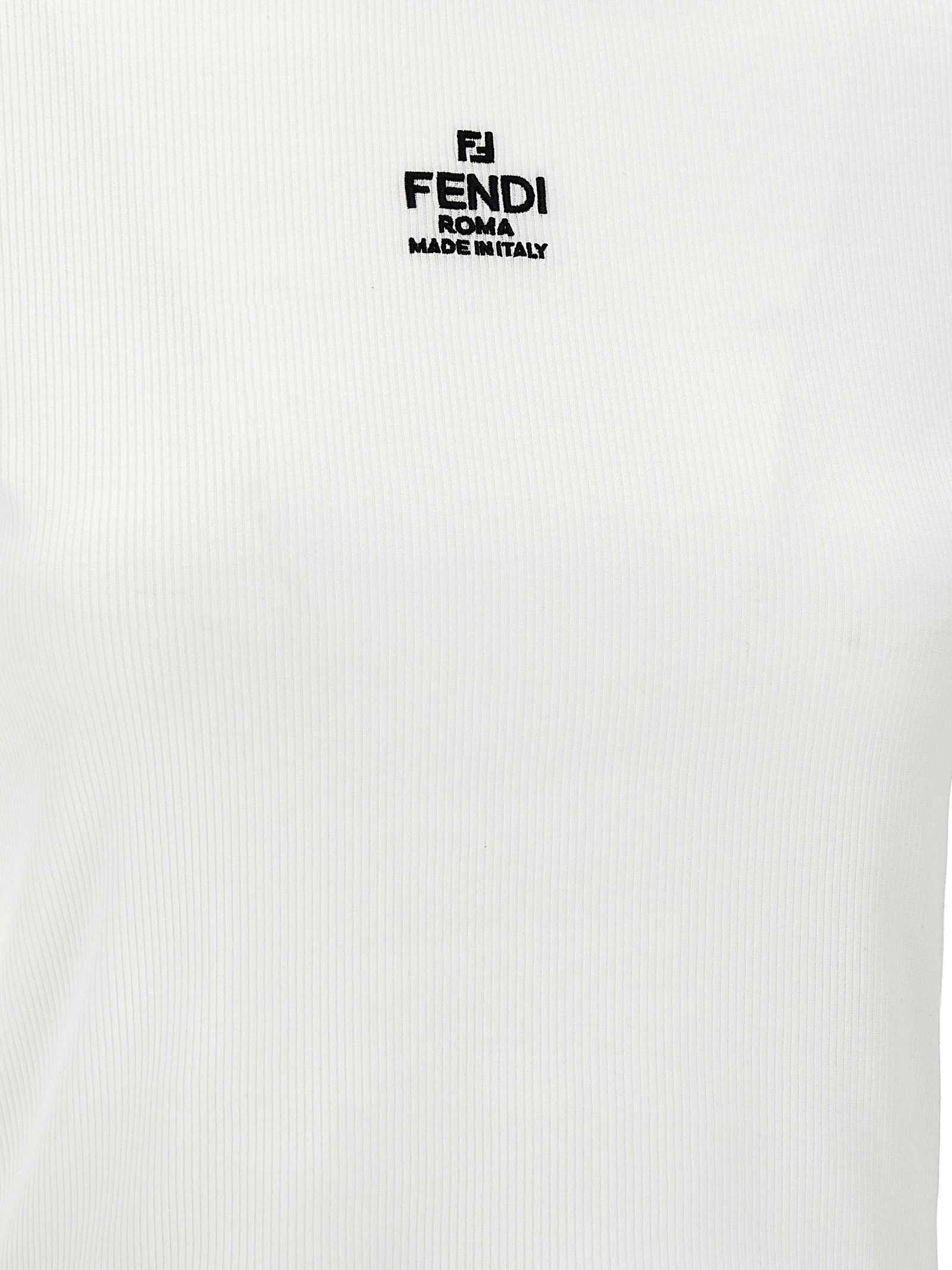 Fendi 'Fendi' cropped T-shirt Size XS / US 0-2 / IT 36-38 - 4 Thumbnail