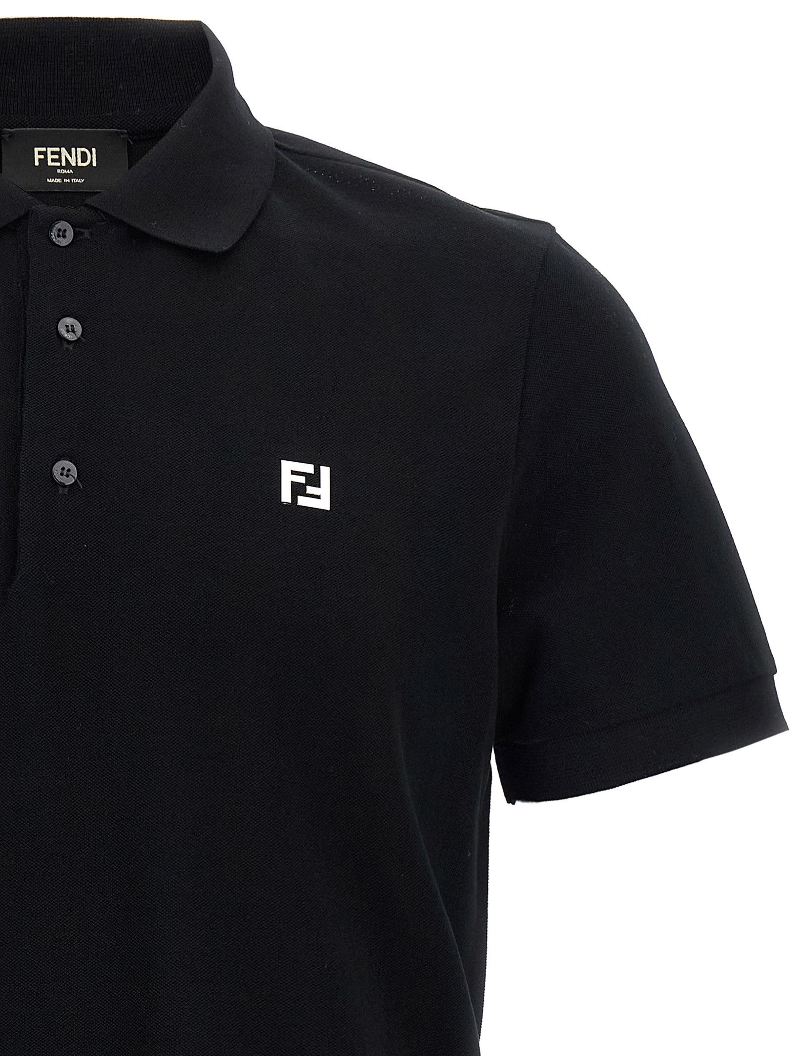 Fendi FF metallic logo polo shirt Size US XXL / EU 58 / 5 - 3 Thumbnail
