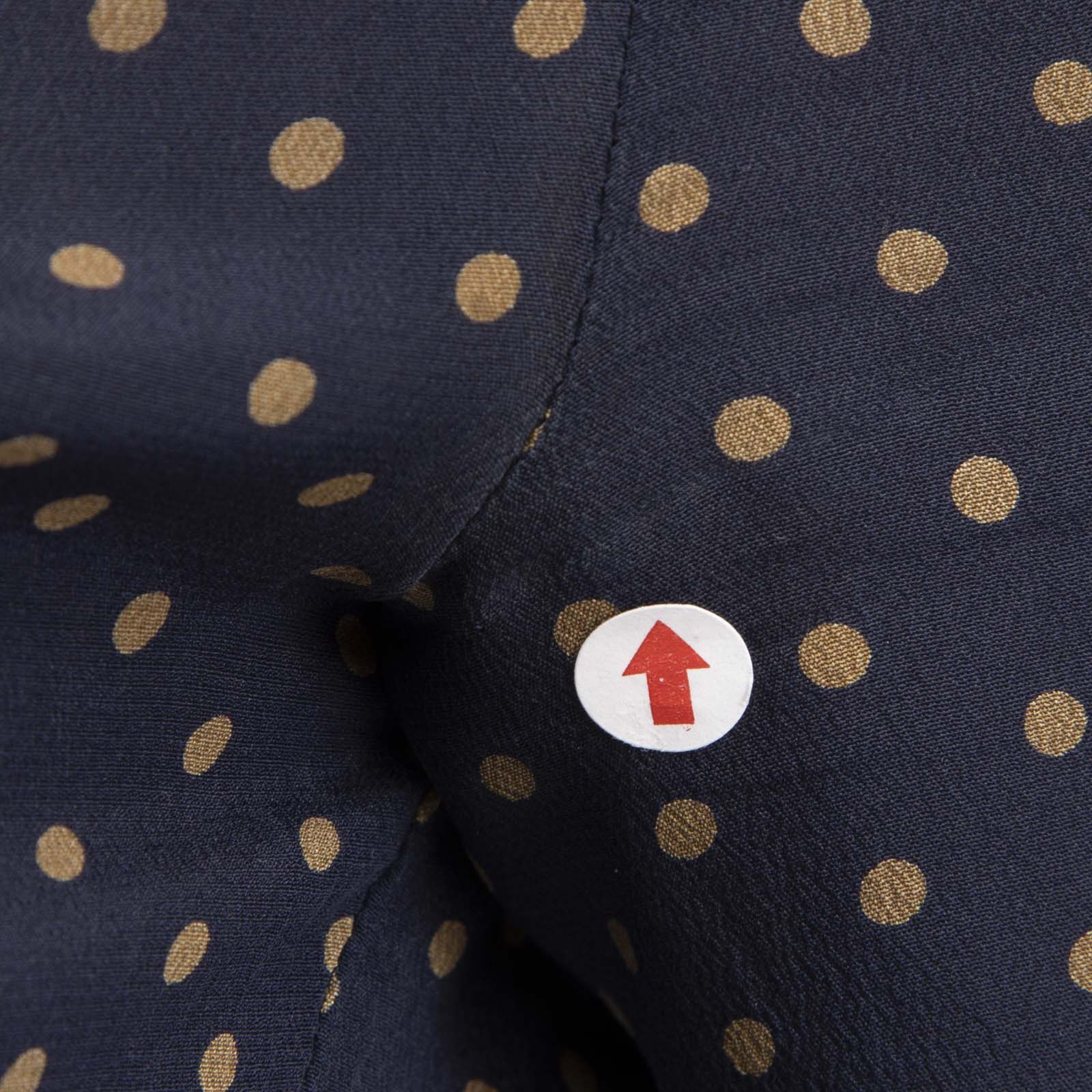 Burberry Navy Silk Polka Dot Shirt Size XS / US 0-2 / IT 36-38 - 4 Thumbnail