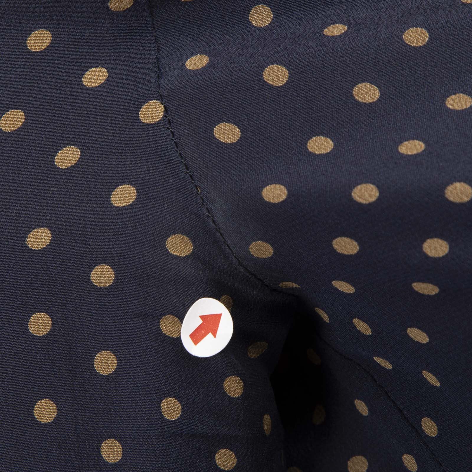 Burberry Navy Silk Polka Dot Shirt Size XS / US 0-2 / IT 36-38 - 5 Thumbnail